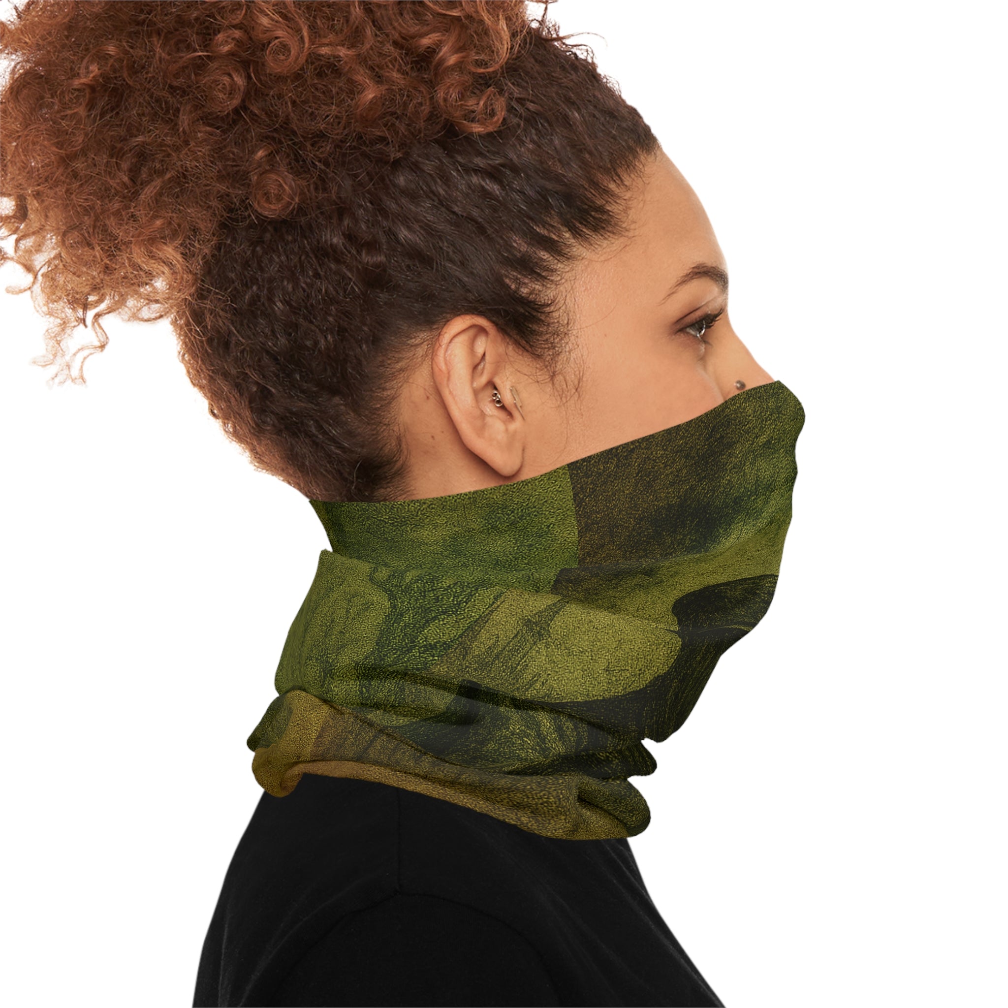 Aged Plague Doctor Neck Gaiter — Vintage Medical Mask Face Cover
