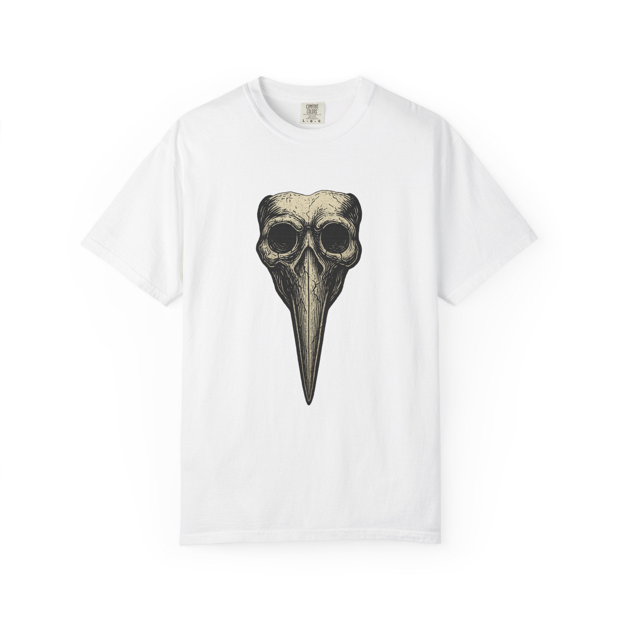 Plagued Page Skullified T-Shirt — Gothic Skull Graphic Cotton Tee