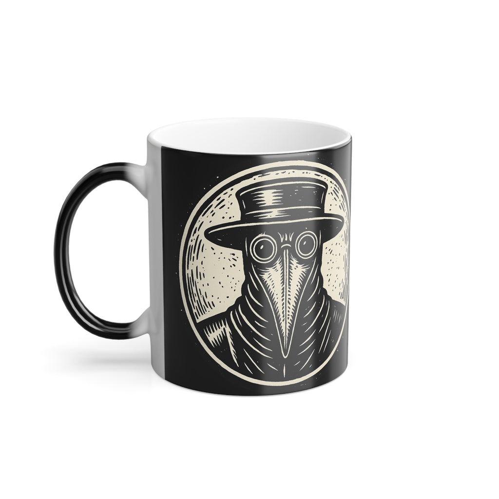 Plague Doctor Color‑Morph Mug — Heat‑Reactive 11oz