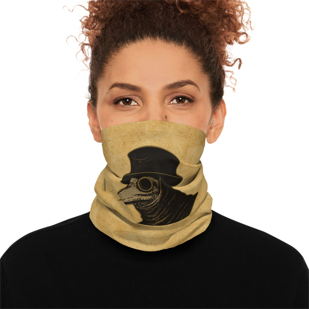 Plagued Page Neck Gaiter — Vintage Medical Mask Face Cover
