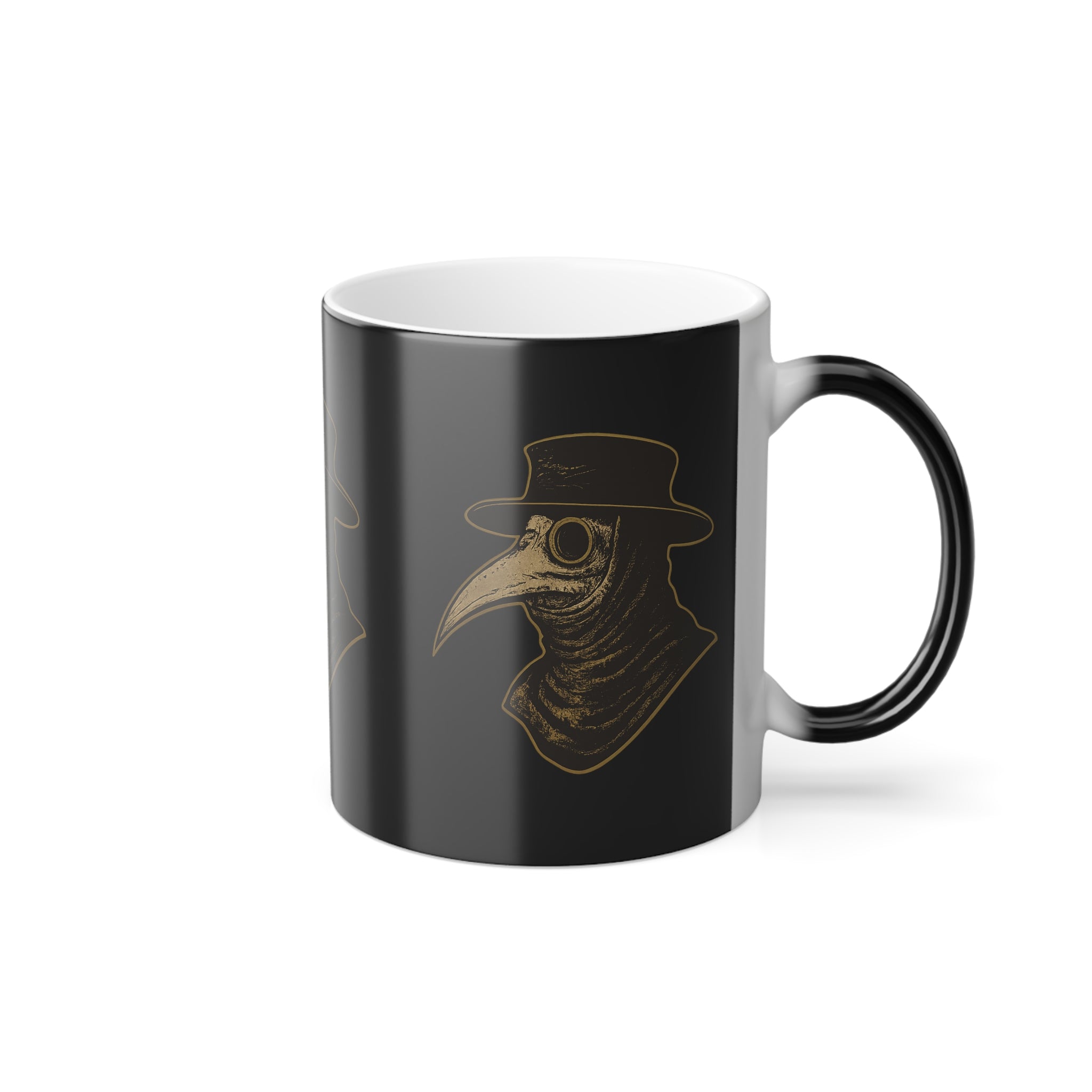 Color Morphing Mug — Vintage Plague Doctor Heat‑Reactive 11oz