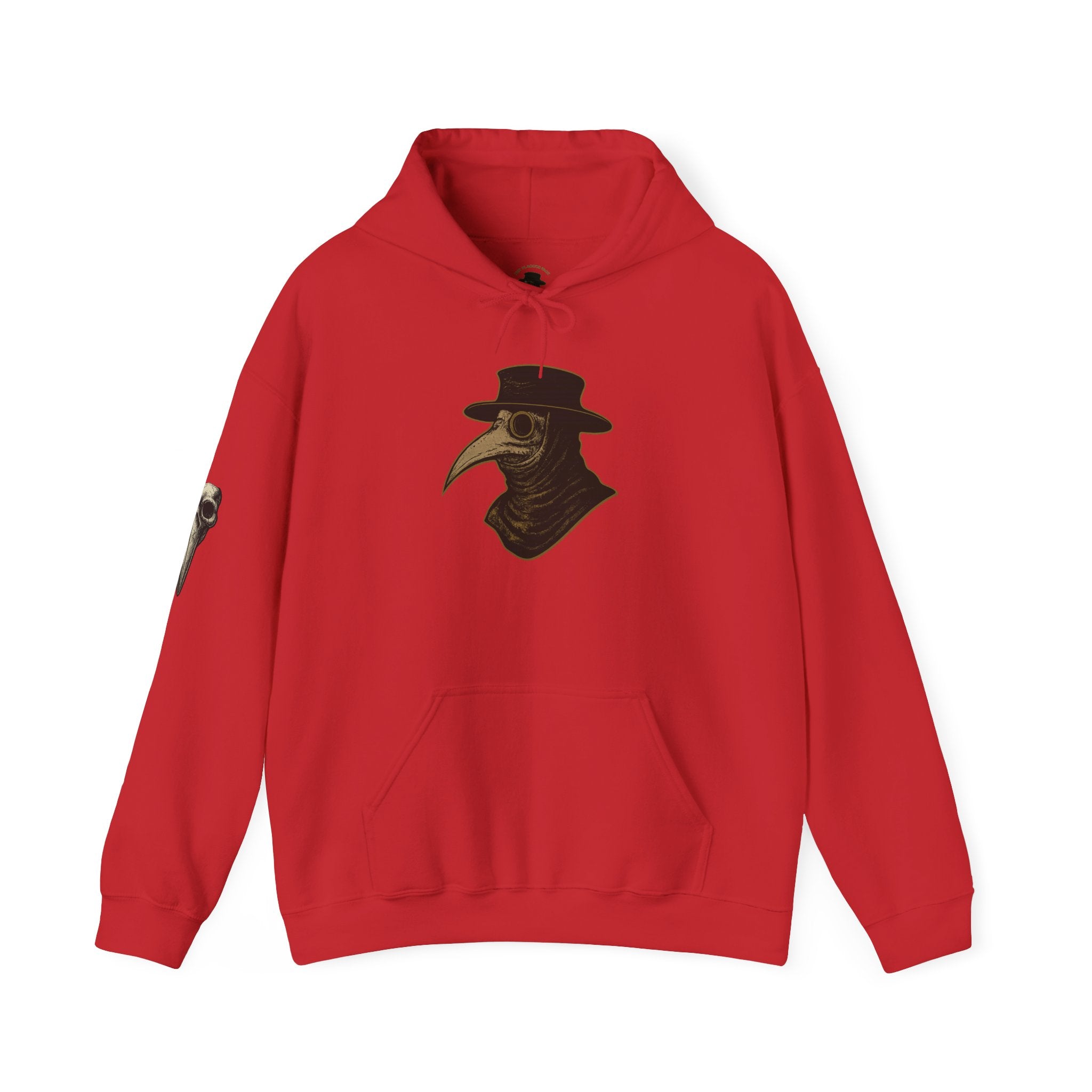Gothic Vintage Medical Mask Hoodie — "The Plagued Page" Pullover