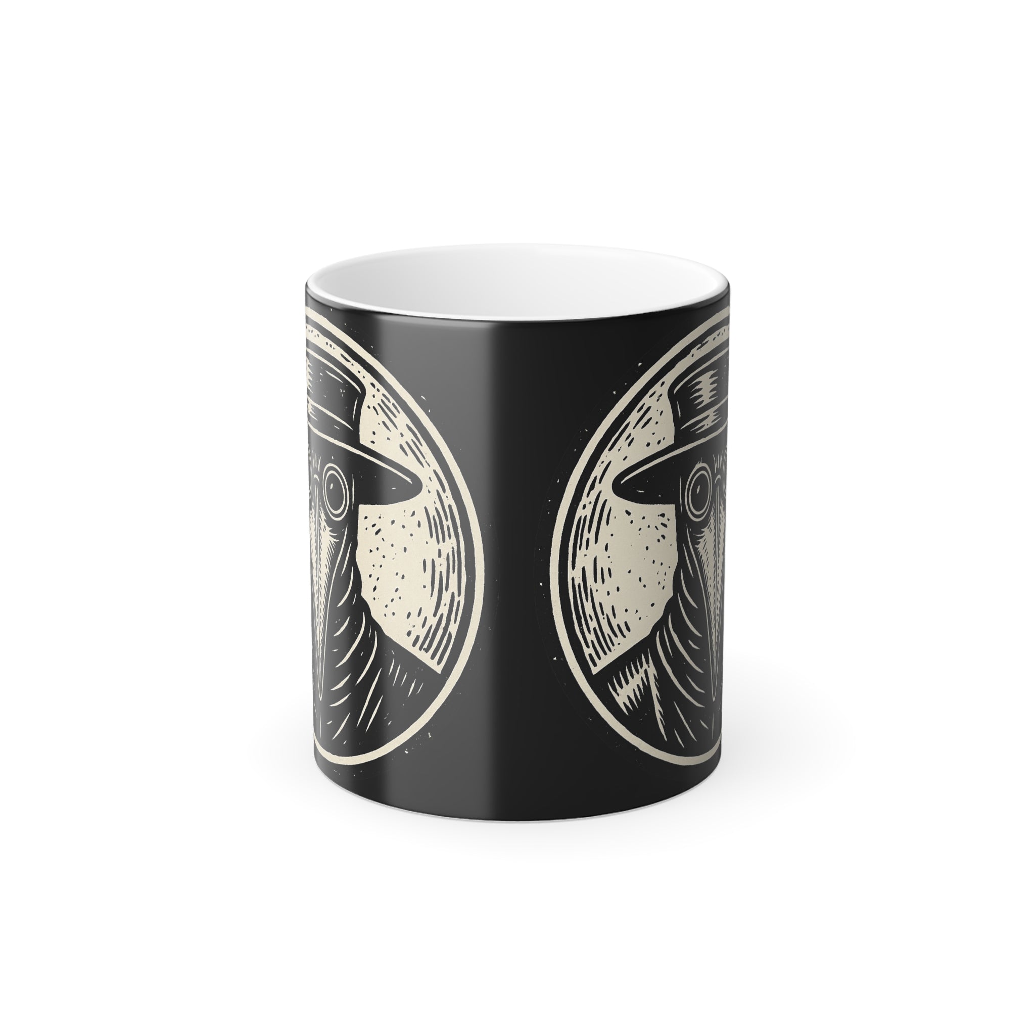 Plague Doctor Color‑Morph Mug — Heat‑Reactive 11oz