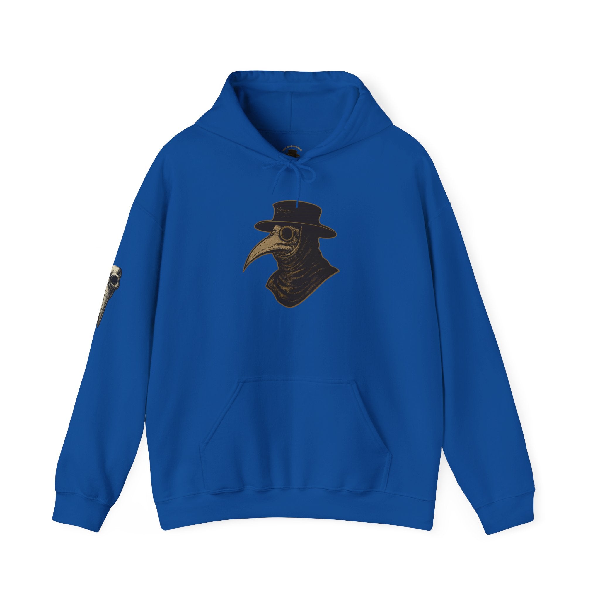 Gothic Vintage Medical Mask Hoodie — "The Plagued Page" Pullover