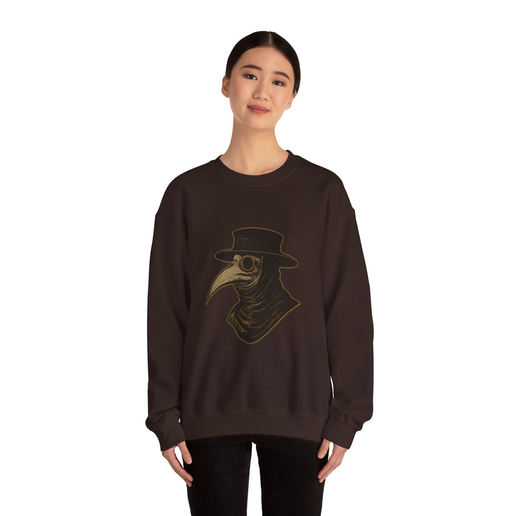 Plague Doctor Illustration Crewneck Sweatshirt | Explore Thy Lore