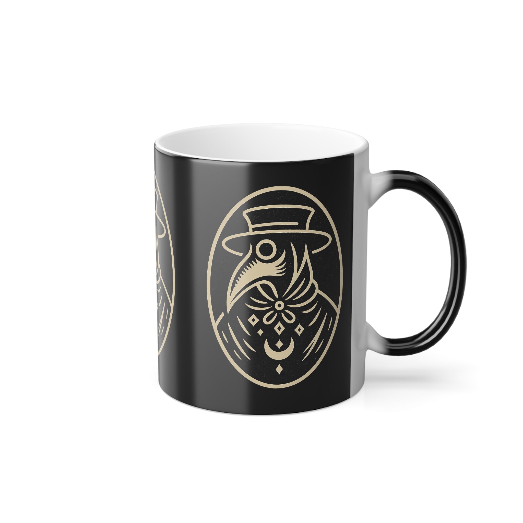 Vintage Plague Doctor Color‑Morph Mug — Heat‑Reactive 11oz