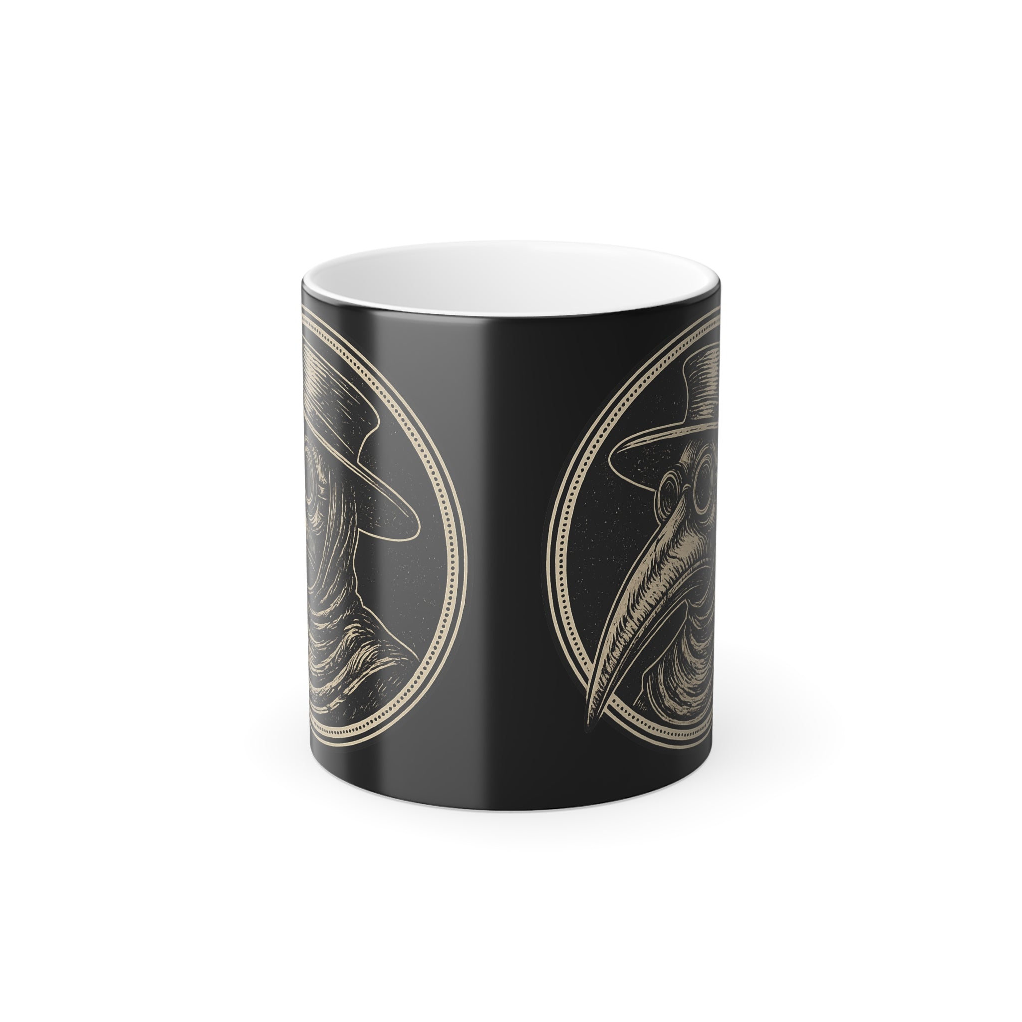 Vintage Plague Doctor Color‑Morph Mug — 11oz Heat‑Reactive
