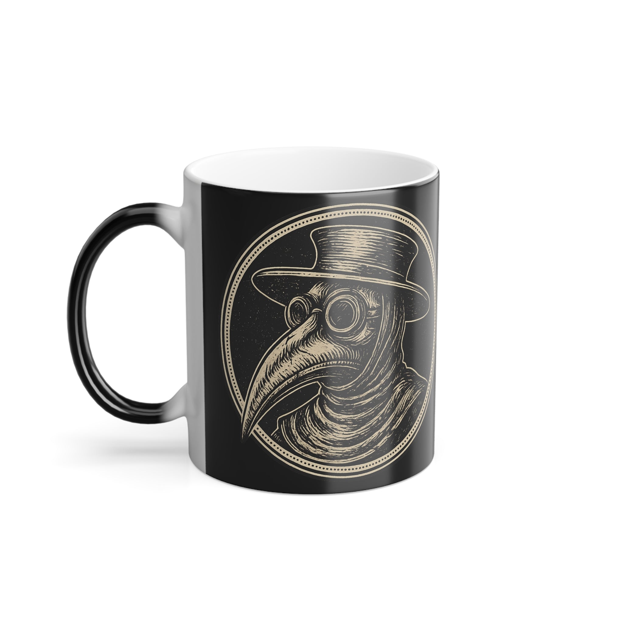Vintage Plague Doctor Color‑Morph Mug — 11oz Heat‑Reactive