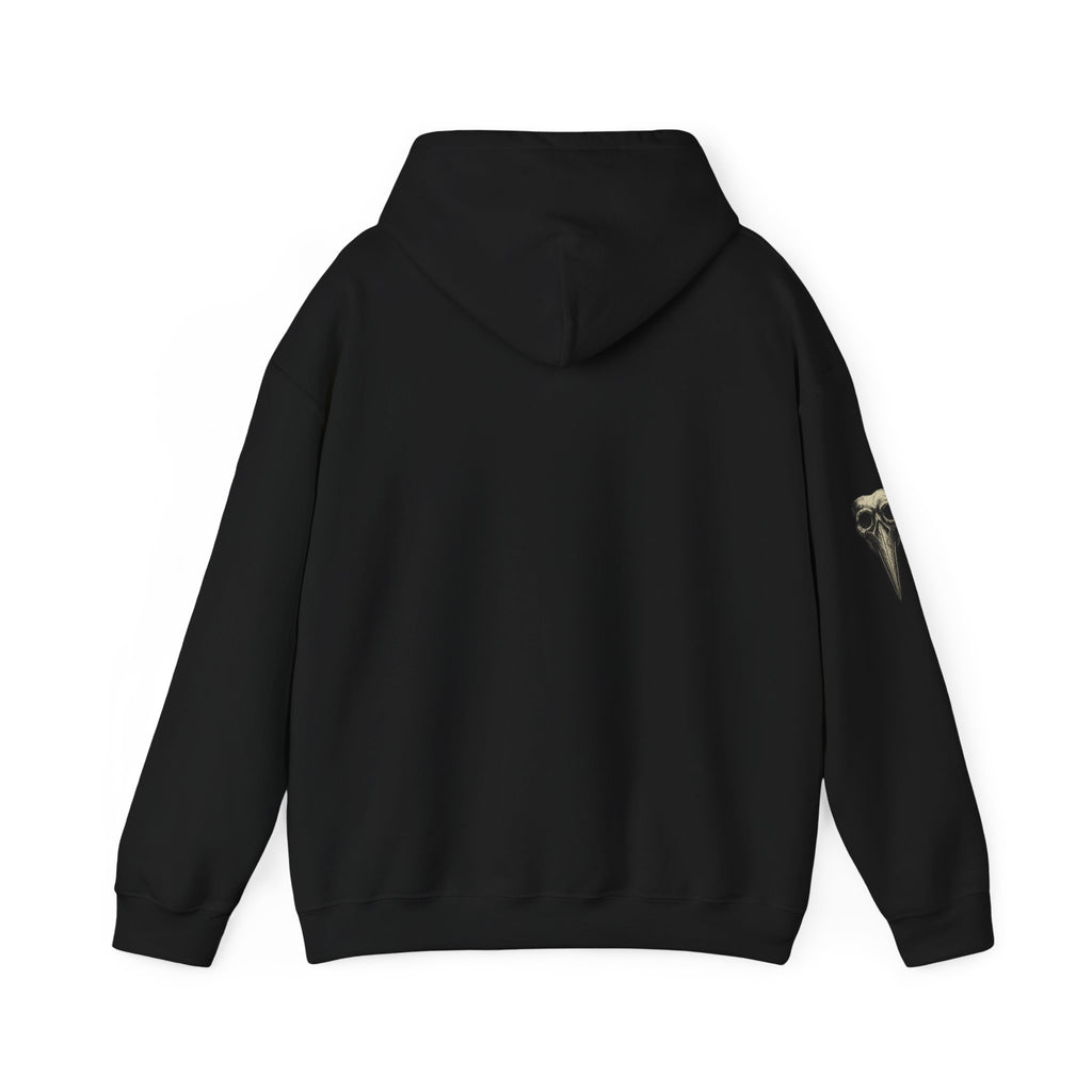 Gothic Vintage Medical Mask Hoodie — "The Plagued Page" Pullover