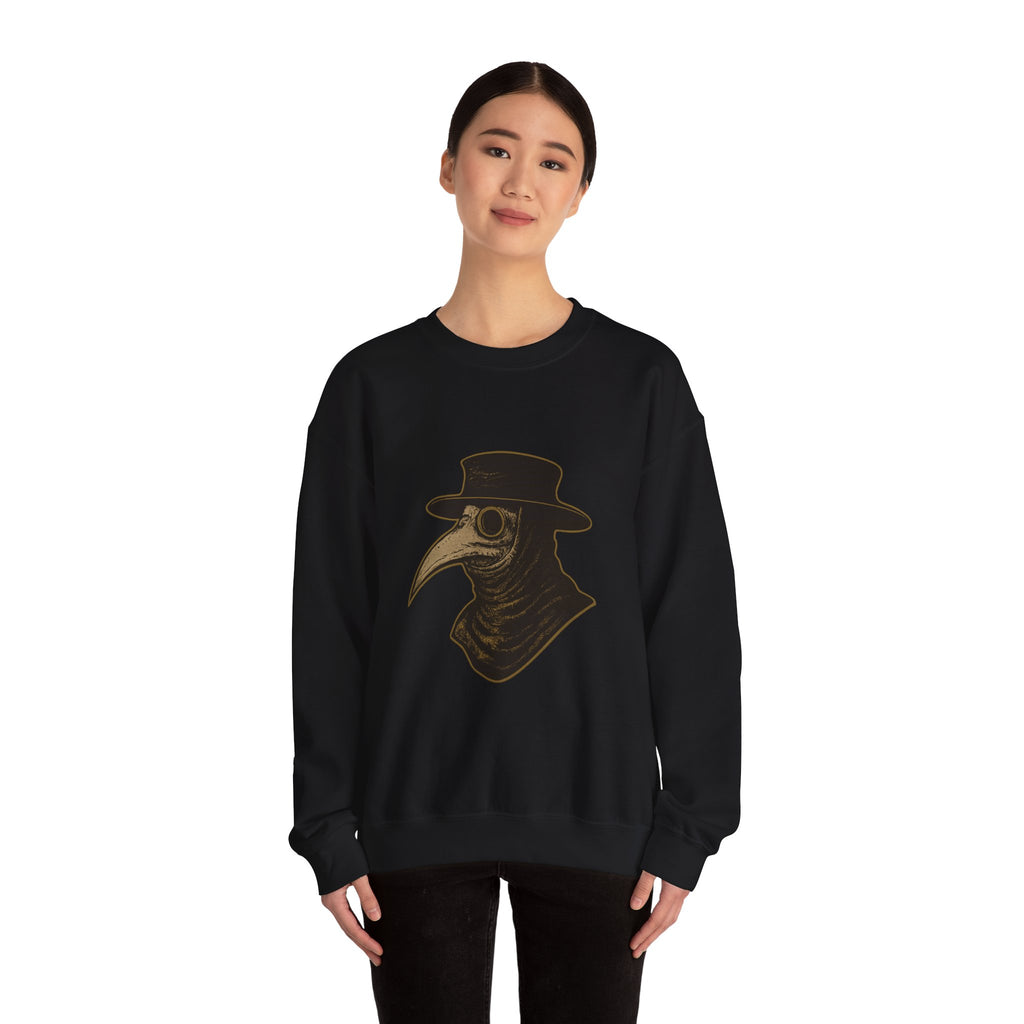 Plague Doctor Illustration Crewneck Sweatshirt | Explore Thy Lore