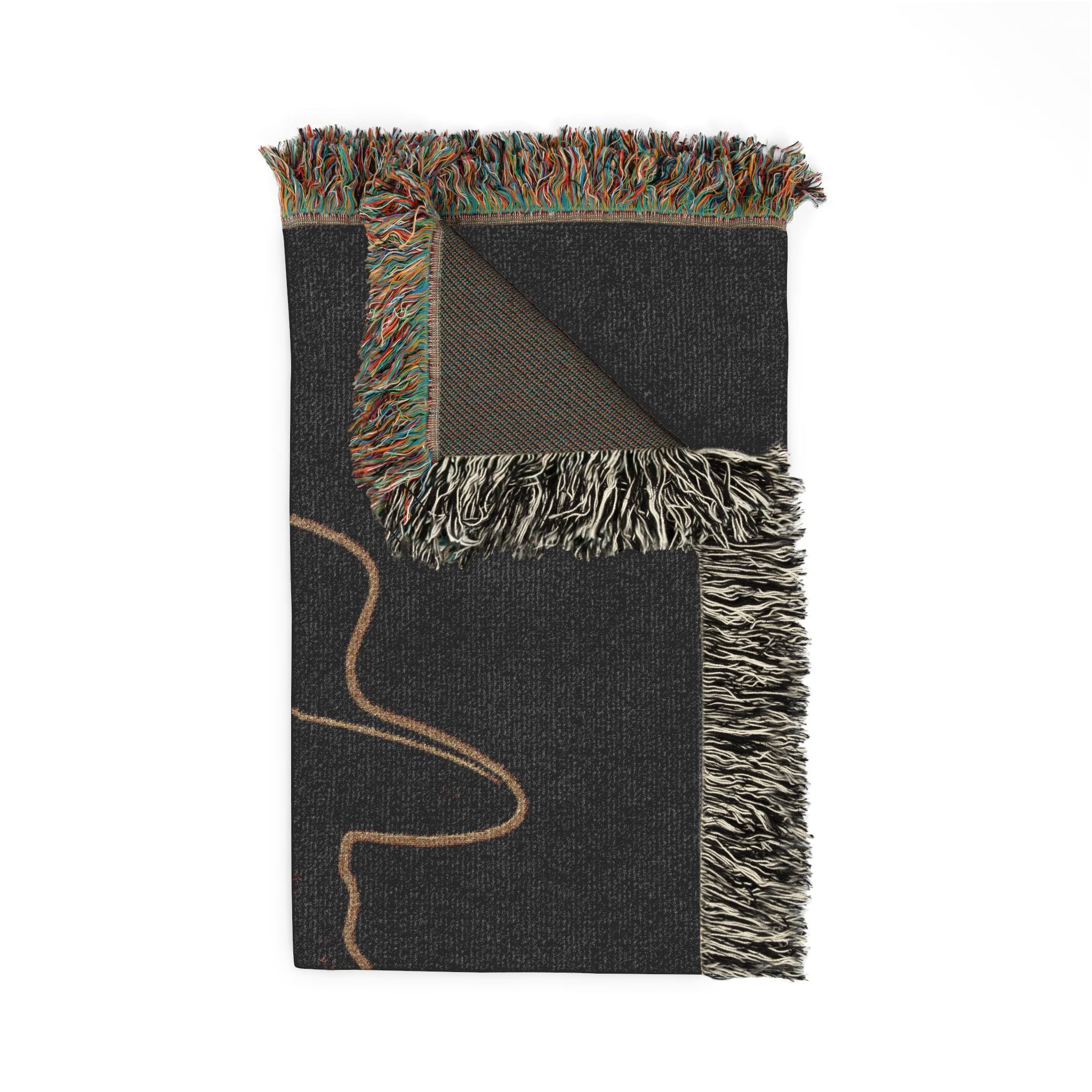Plague Doctor Woven Blanket — Dark Decorative Throw