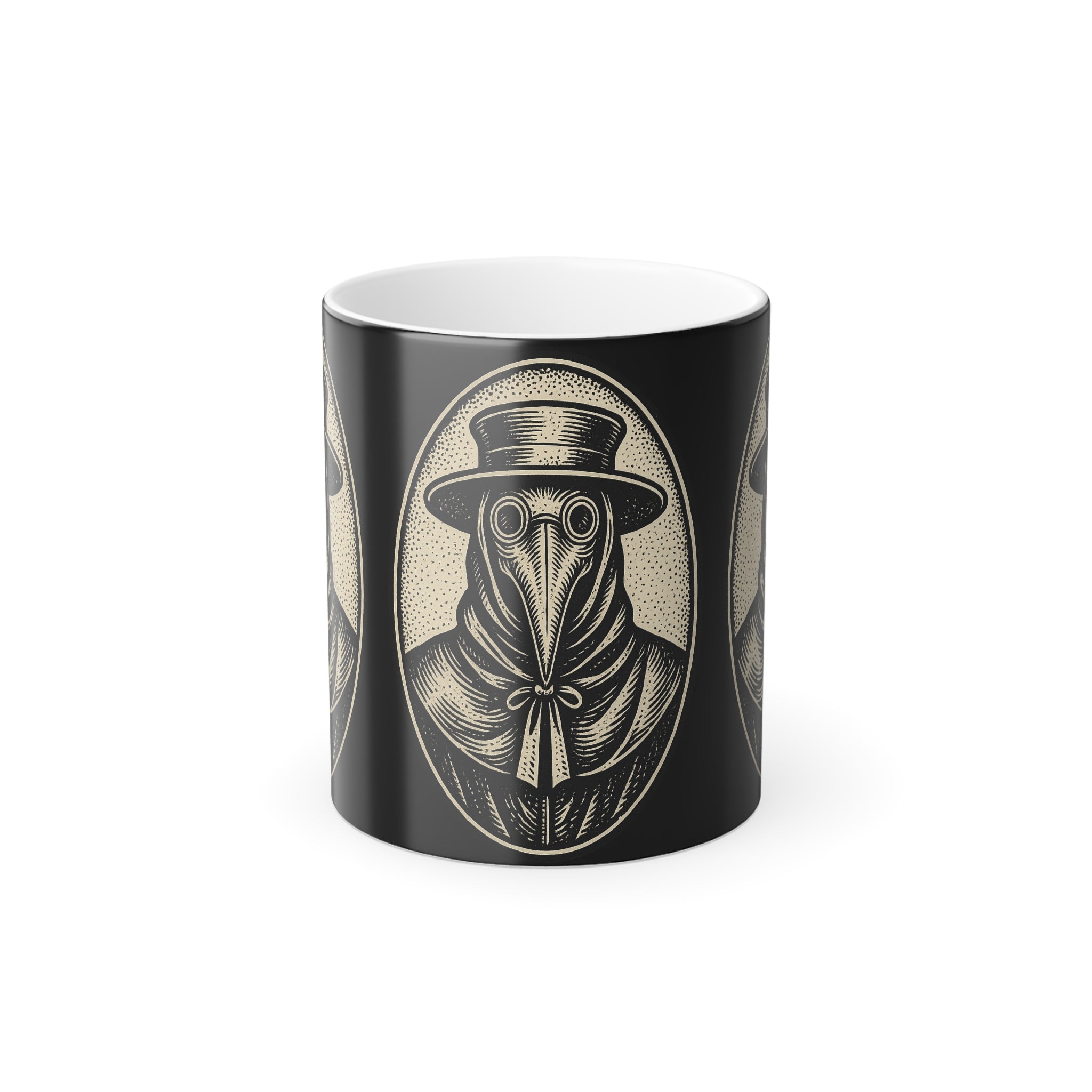 Plague Doctor Color‑Morph Mug — Heat‑Reactive 11oz