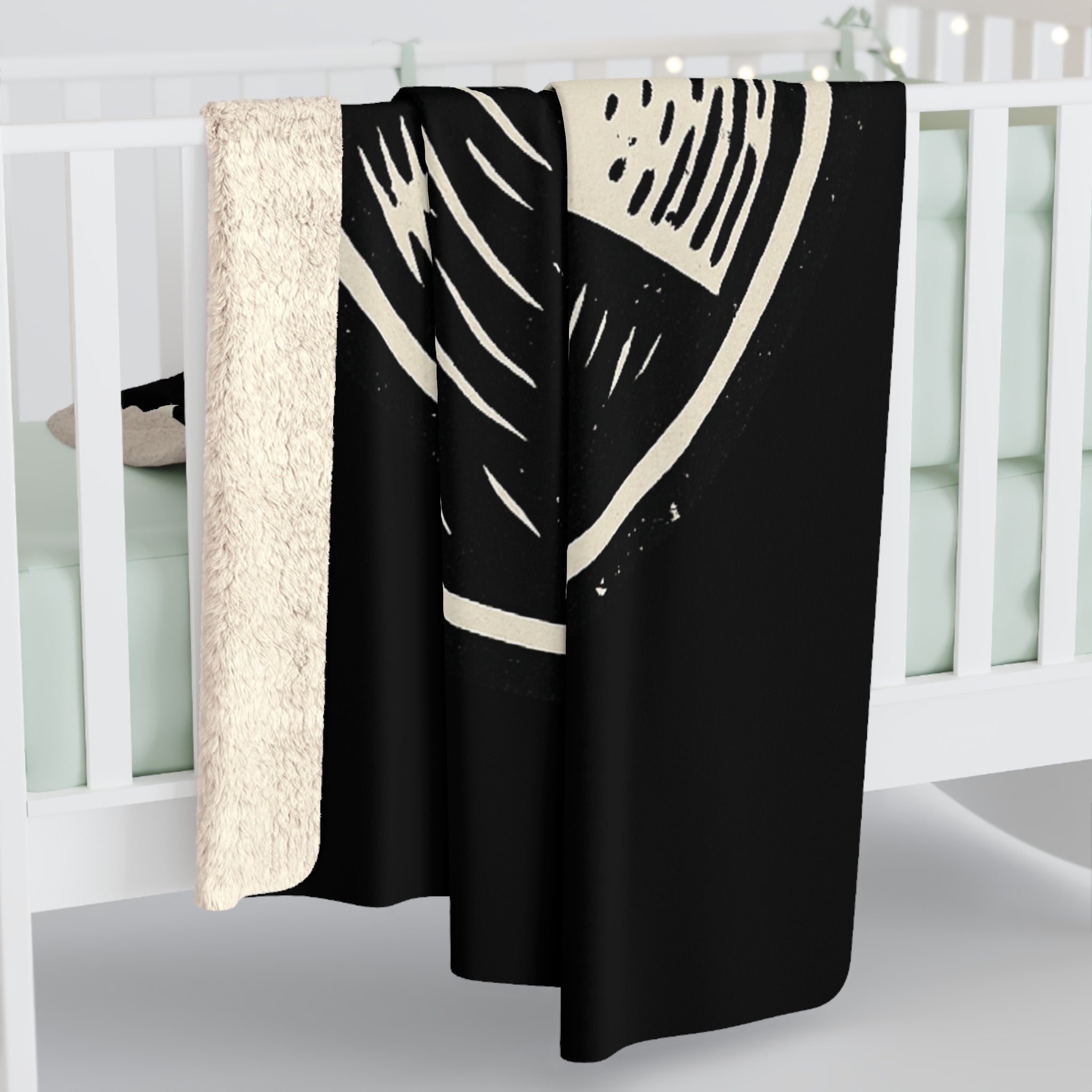 The Plagued Page Sherpa Fleece Blanket — Cozy Gothic Reading Blanket
