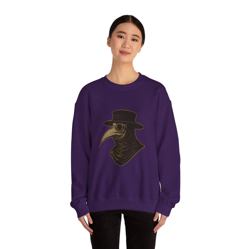 Plague Doctor Illustration Crewneck Sweatshirt | Explore Thy Lore