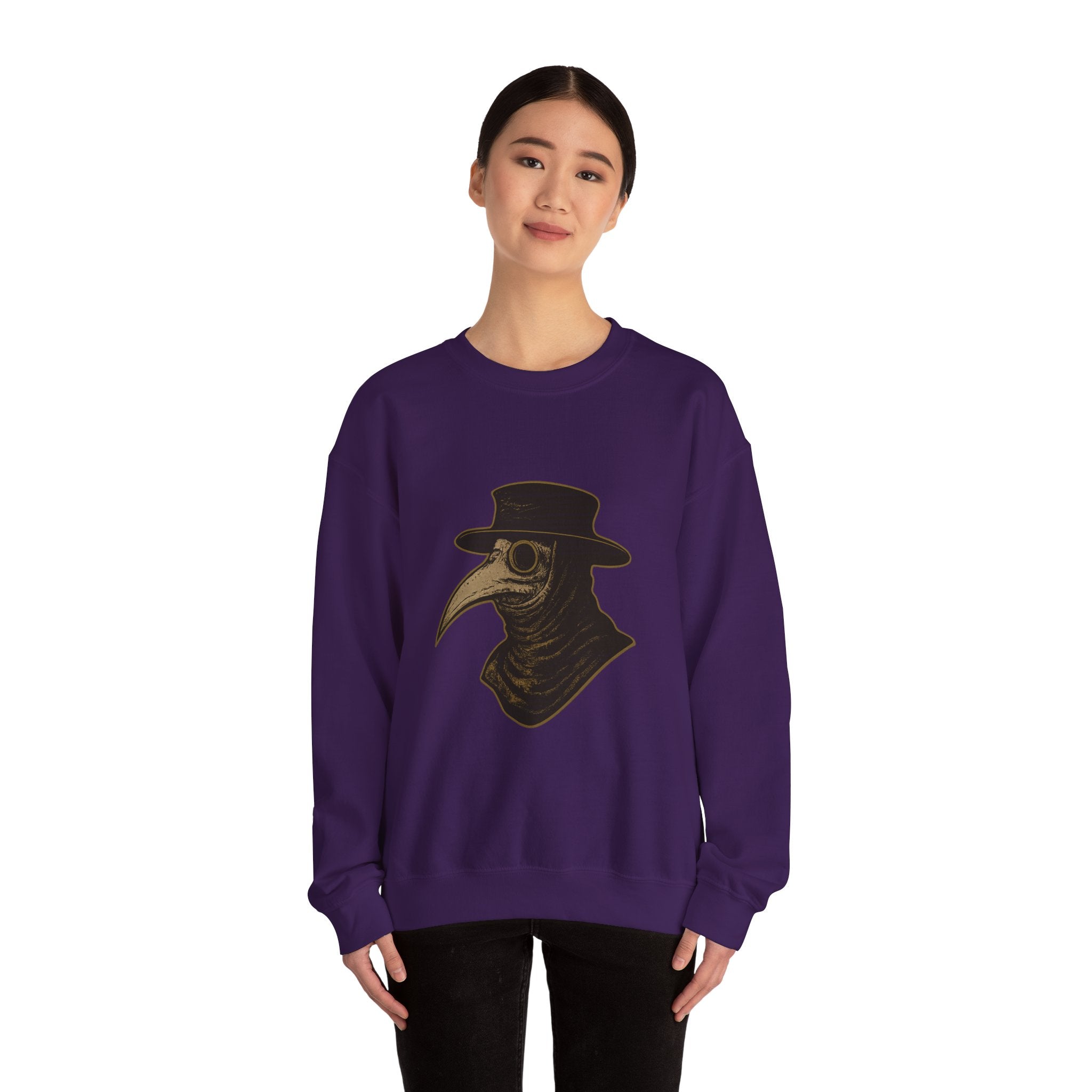 Plague Doctor Illustration Crewneck Sweatshirt | Explore Thy Lore
