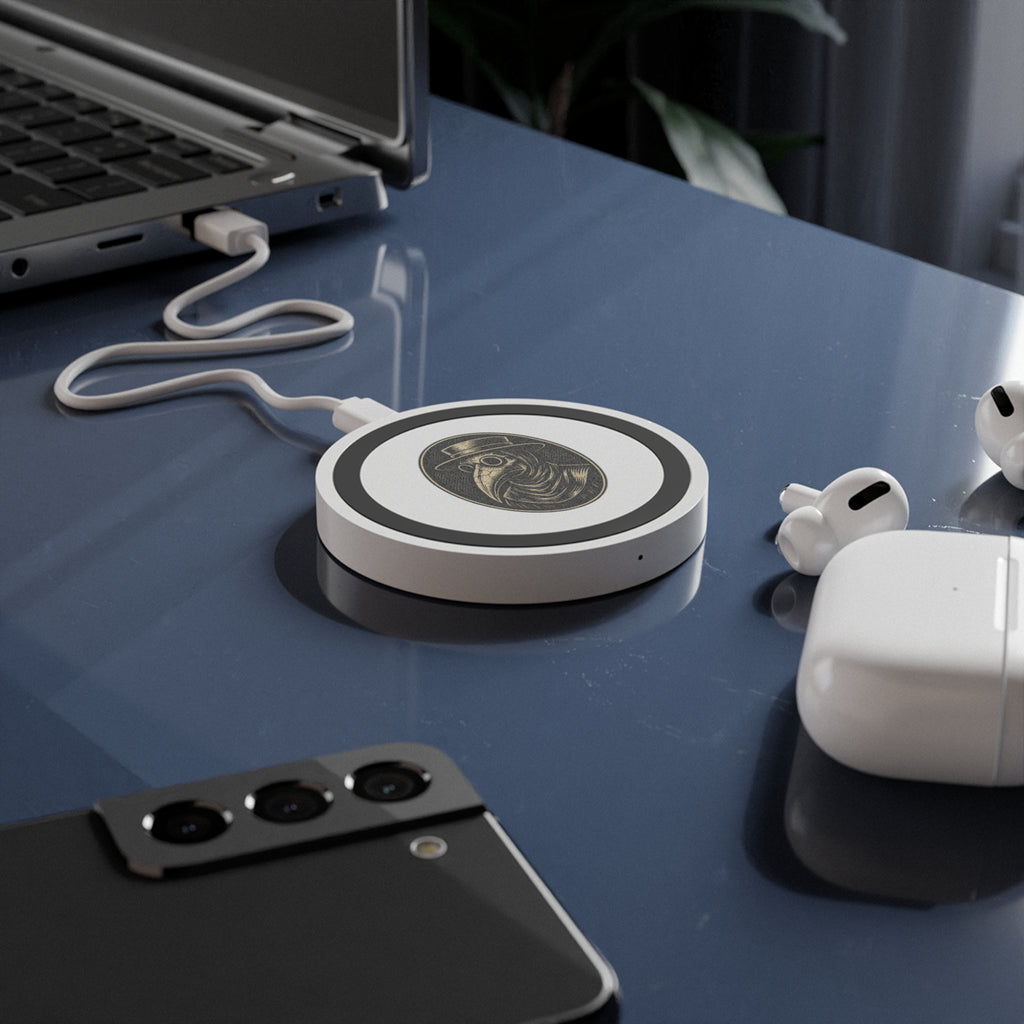 Plague Doctor Illustration Wireless Charging Pad