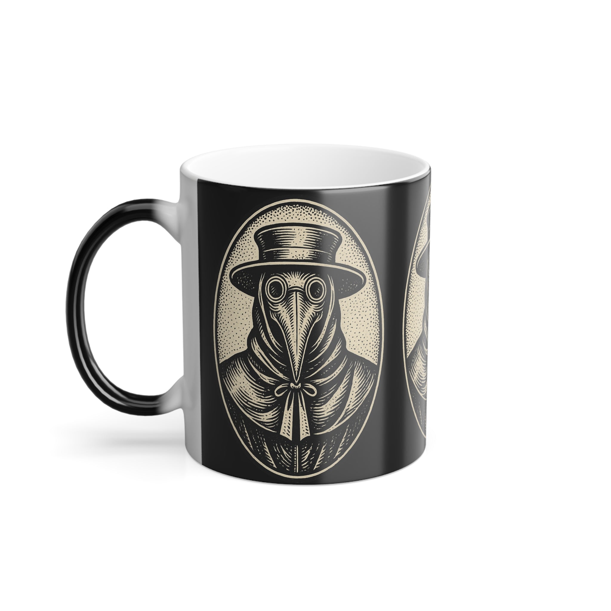 Plague Doctor Color‑Morph Mug — Heat‑Reactive 11oz