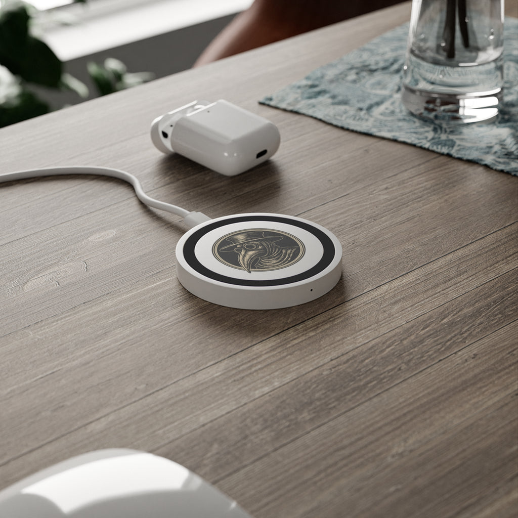Plague Doctor Illustration Wireless Charging Pad