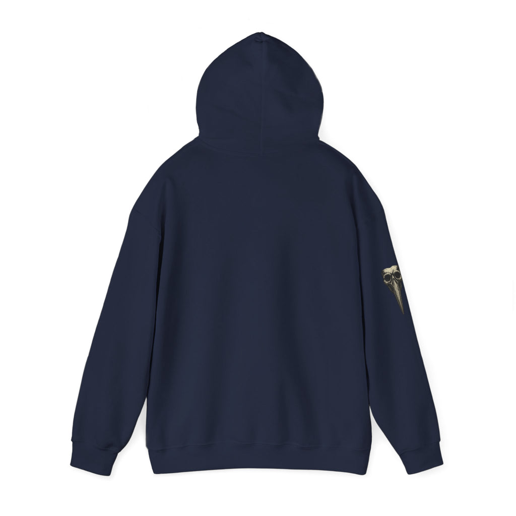 Gothic Vintage Medical Mask Hoodie — "The Plagued Page" Pullover