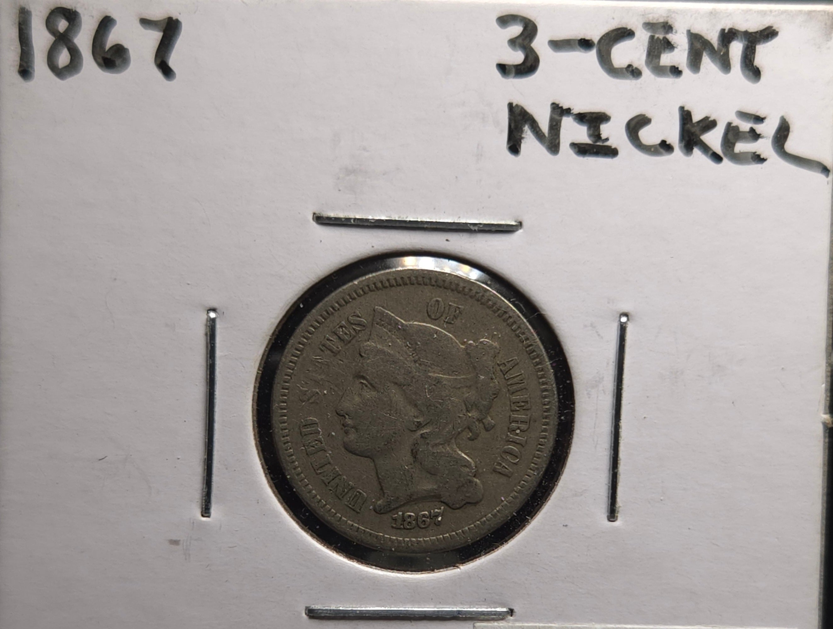 1867 3 Cent Nickel