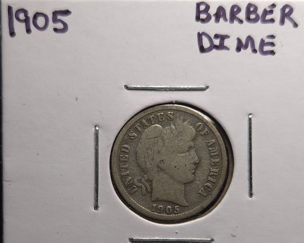 1905 Barber Dime