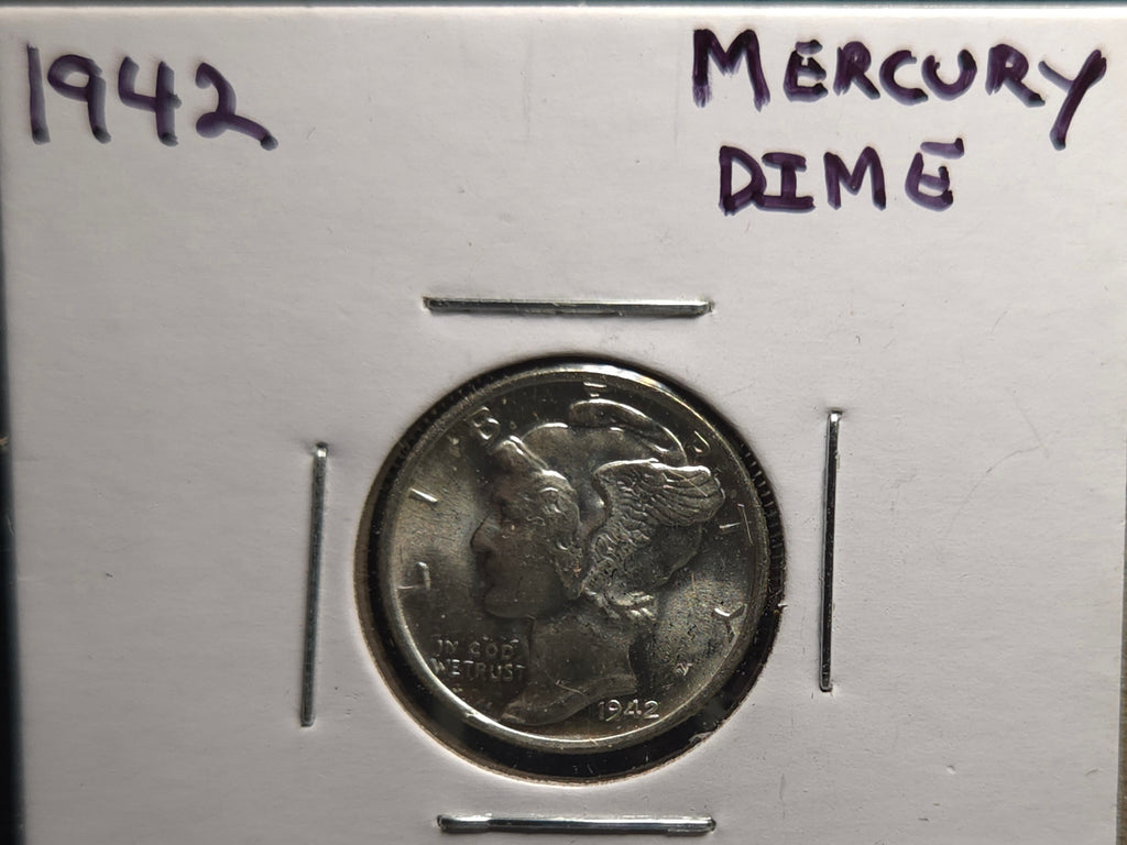1942 Mercury Dime B.U.