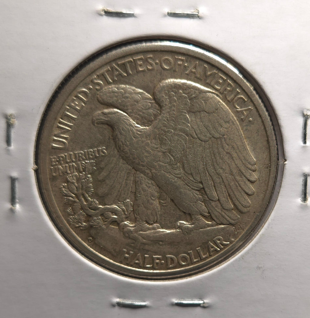 1944 D Walking Liberty Half Dollar (AW) Hand Engraved