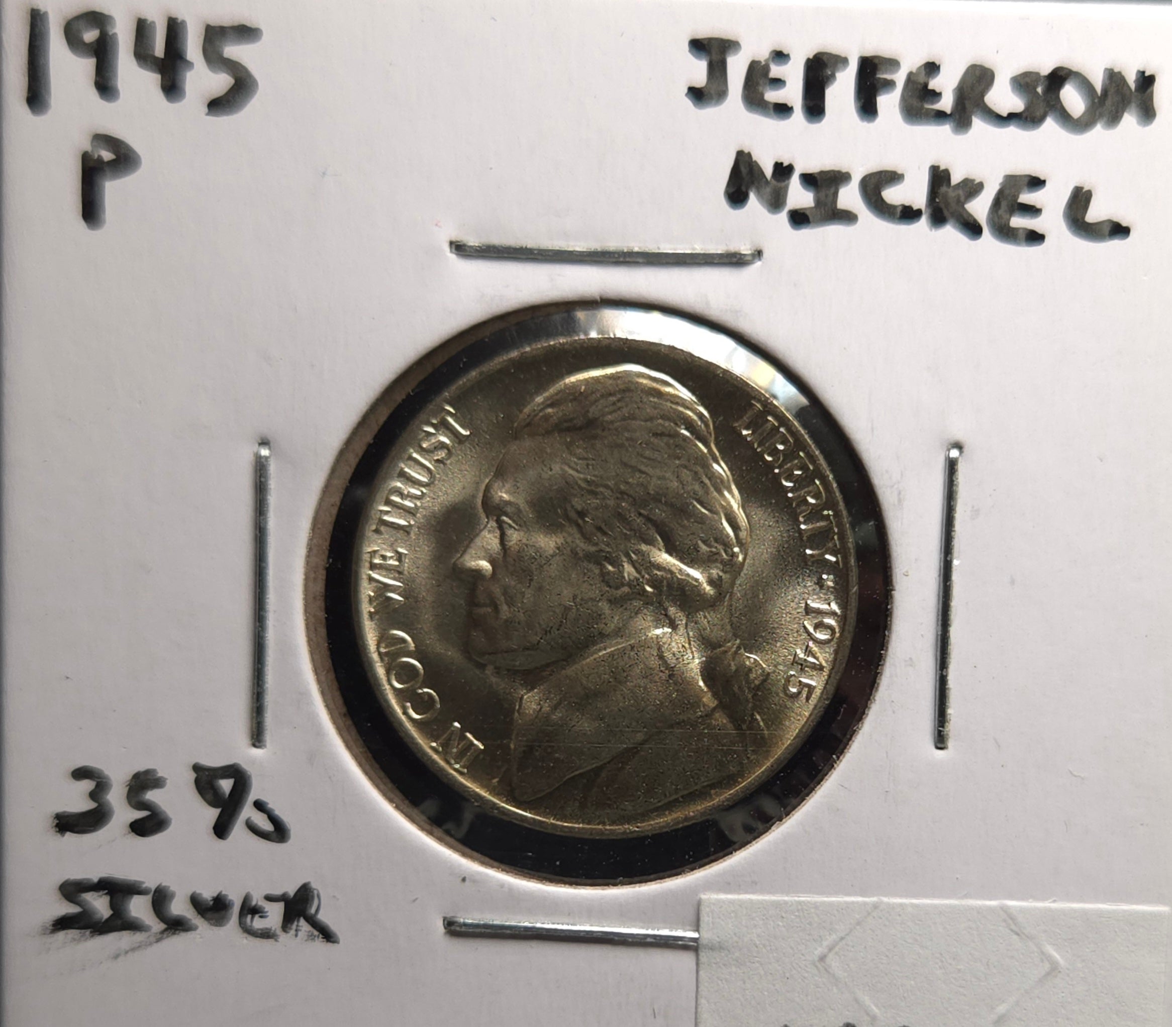 1945 P Jefferson Nickel