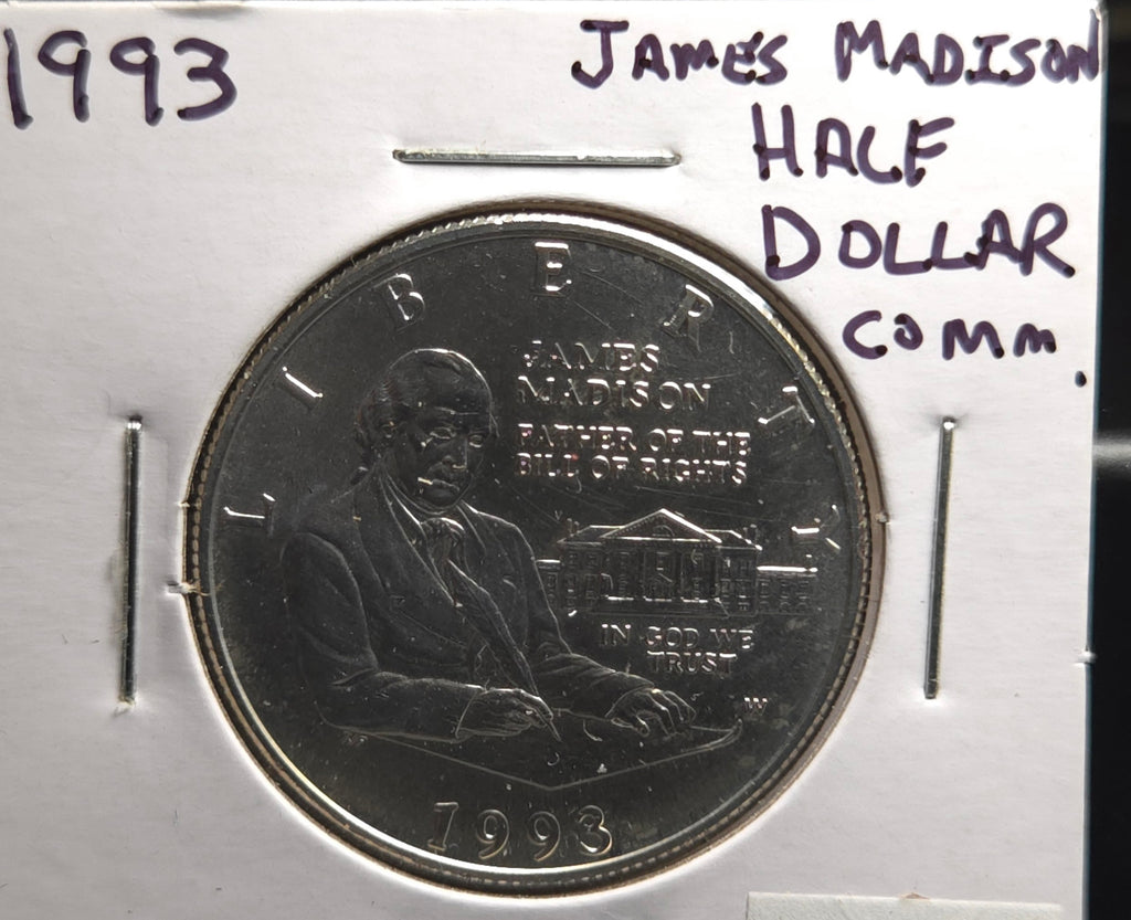 1993 W James Madison Commemorative Half Dollar
