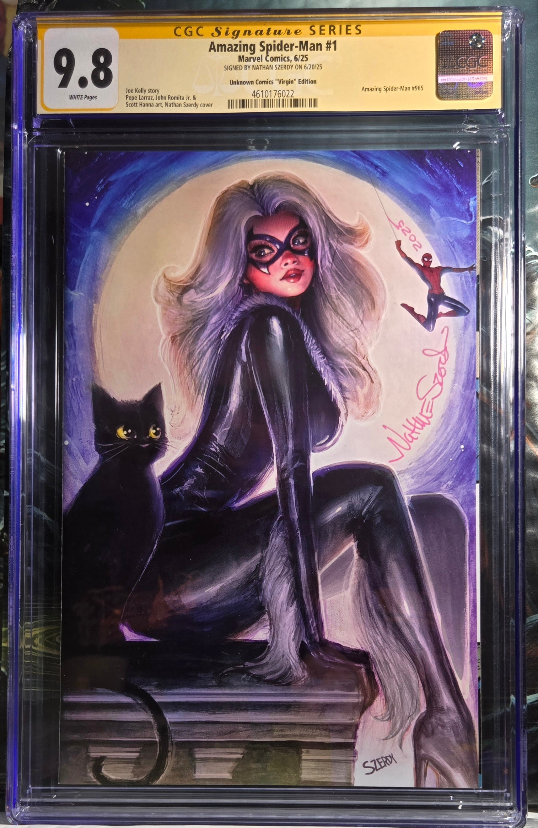 Amazing Spider-Man #1 – Virgin Variant Signed by Nathan Szerdy (CGC 9.8)