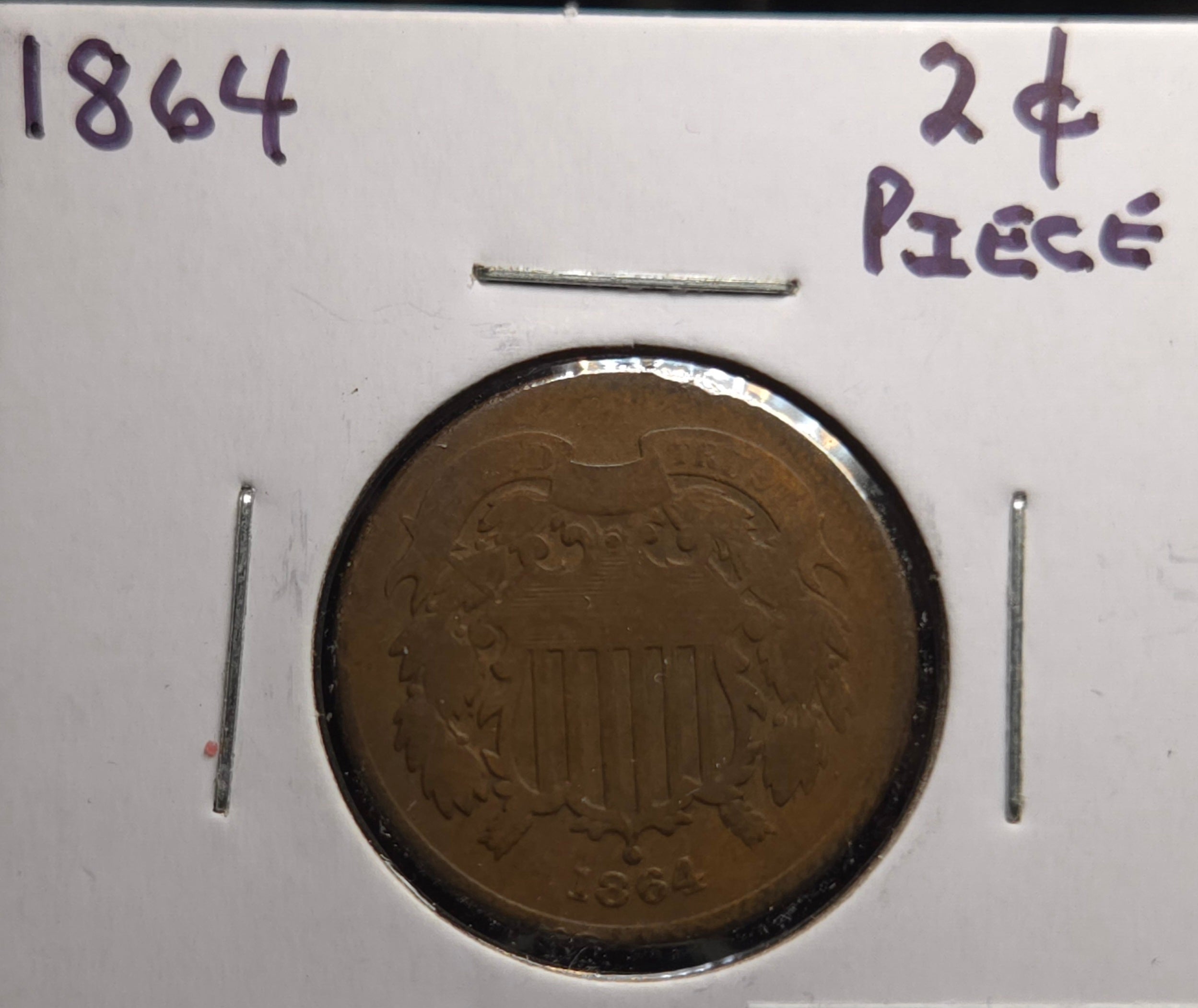 1864 2 Cent Piece