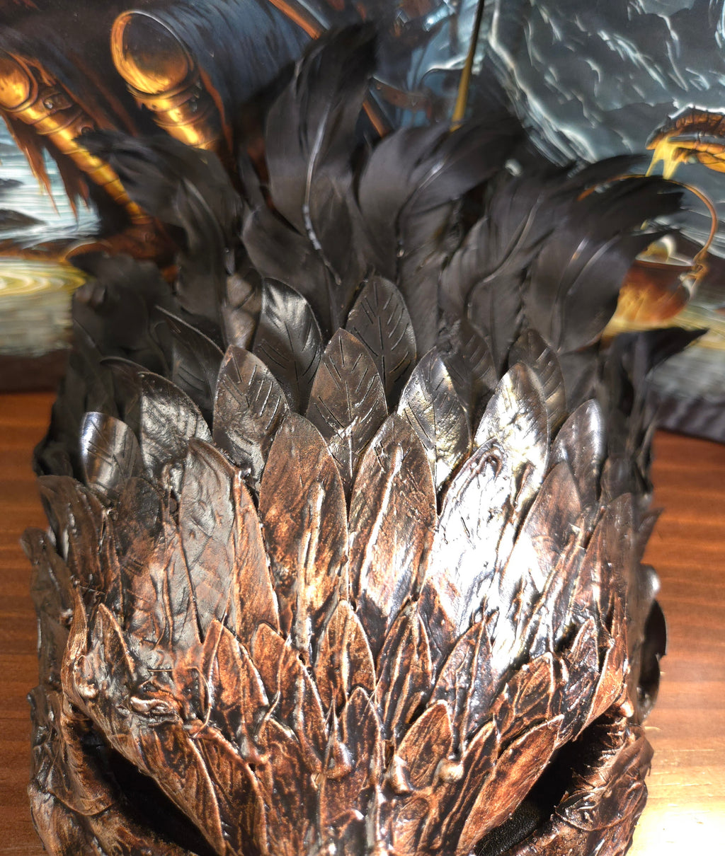 Bone Feathered Plague Raven Mask