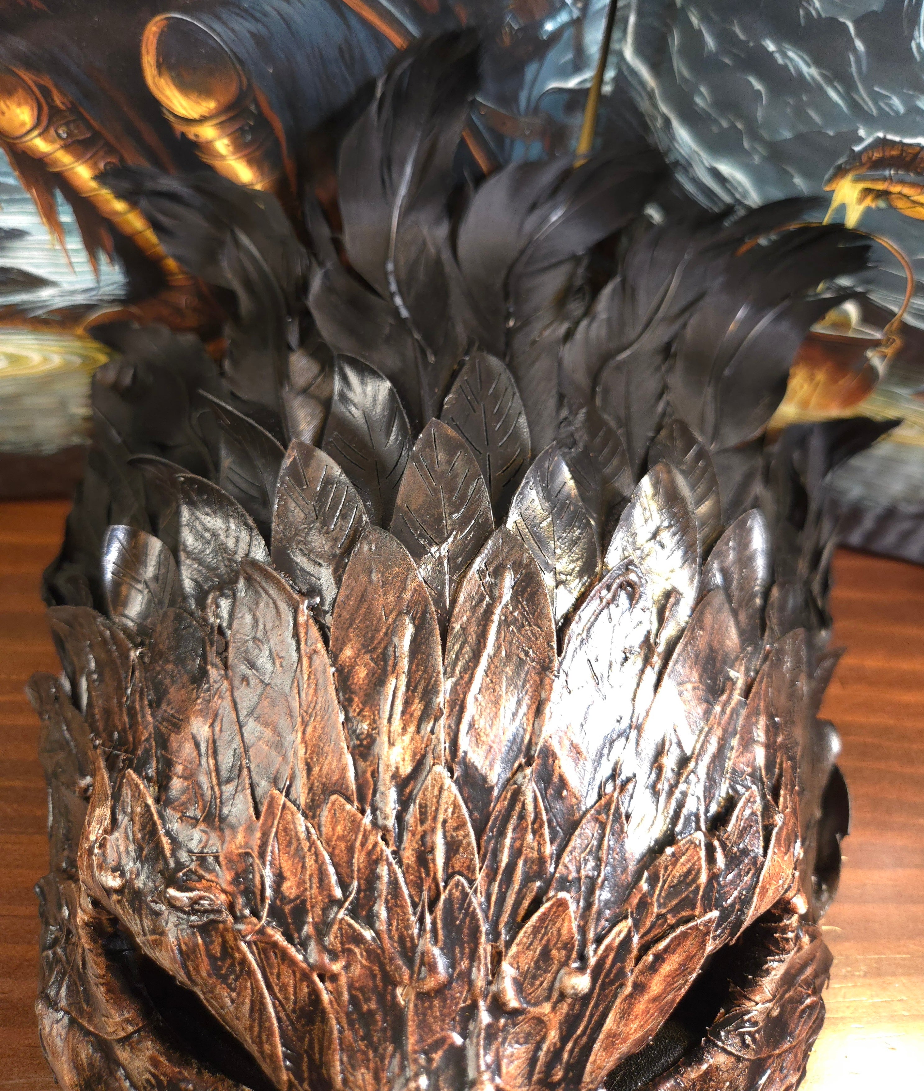 Bone Feathered Plague Raven Mask