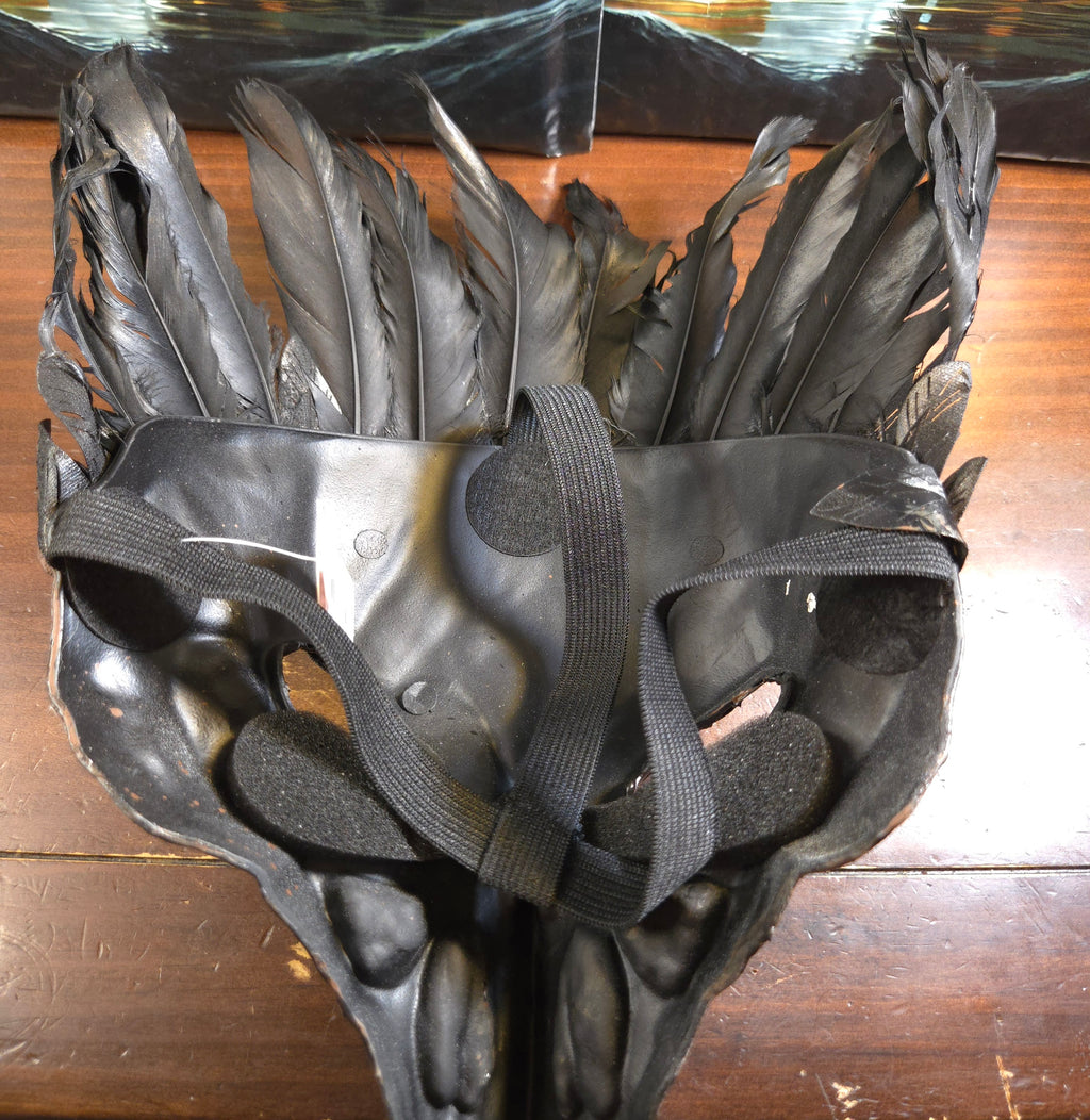Bone Feathered Plague Raven Mask