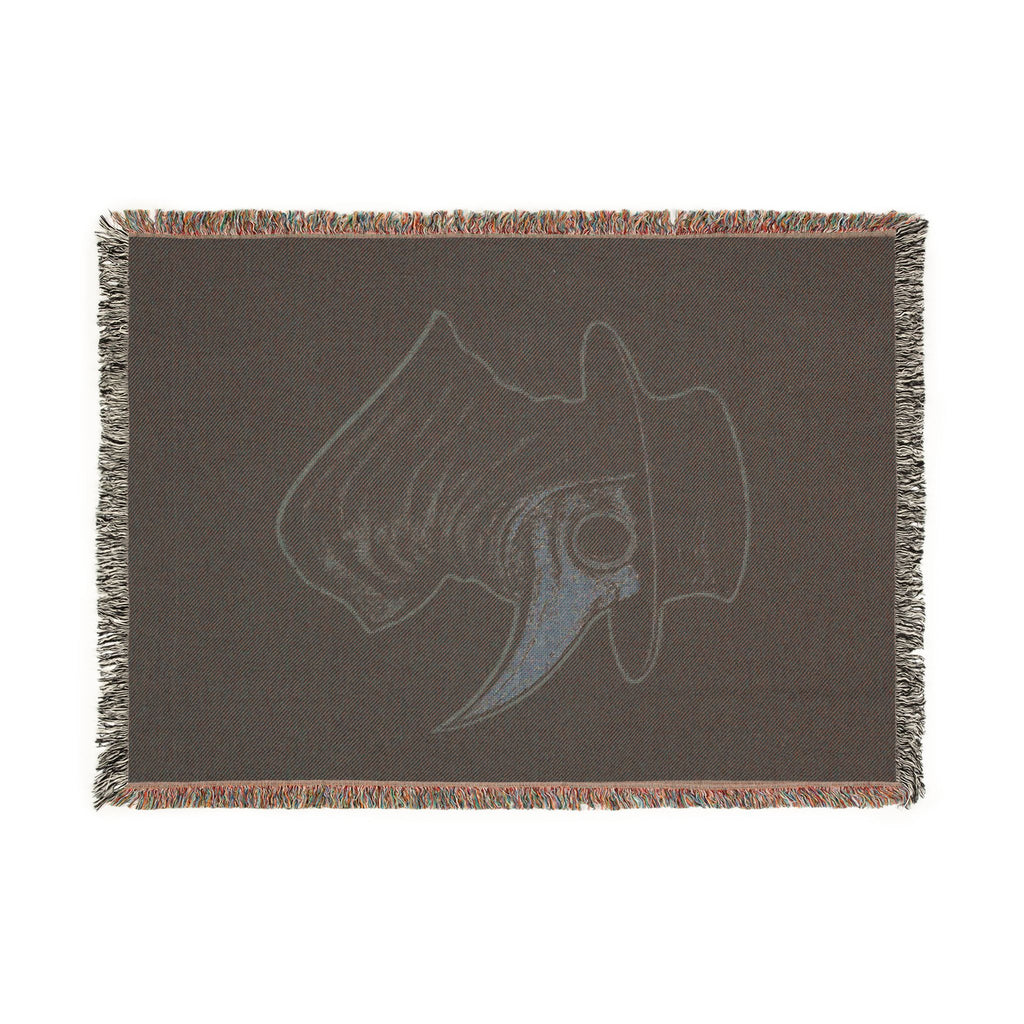 Plague Doctor Woven Blanket — Dark Decorative Throw
