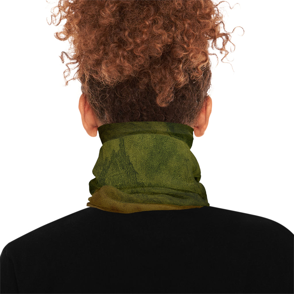 Aged Plague Doctor Neck Gaiter — Vintage Medical Mask Face Cover