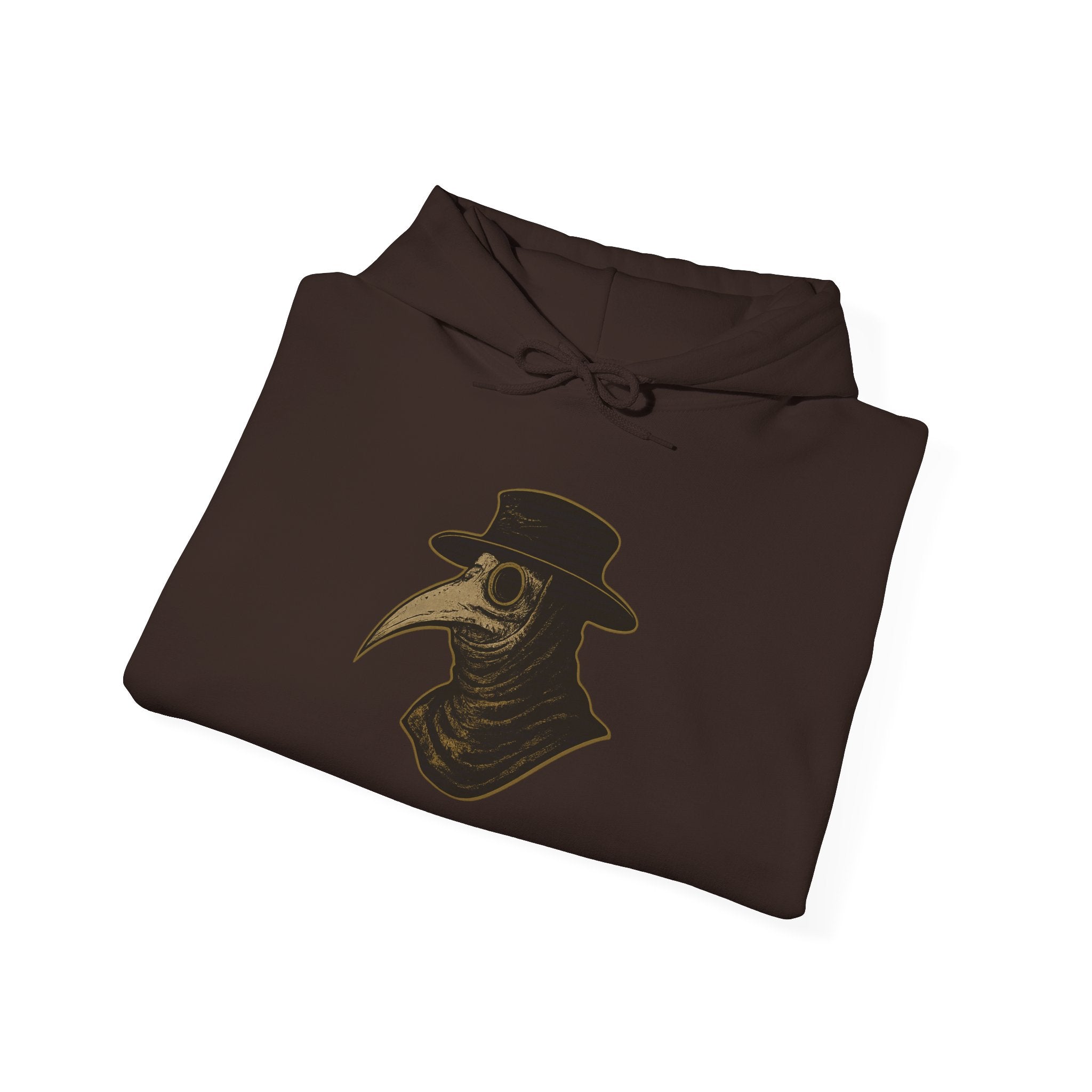 Gothic Vintage Medical Mask Hoodie — "The Plagued Page" Pullover