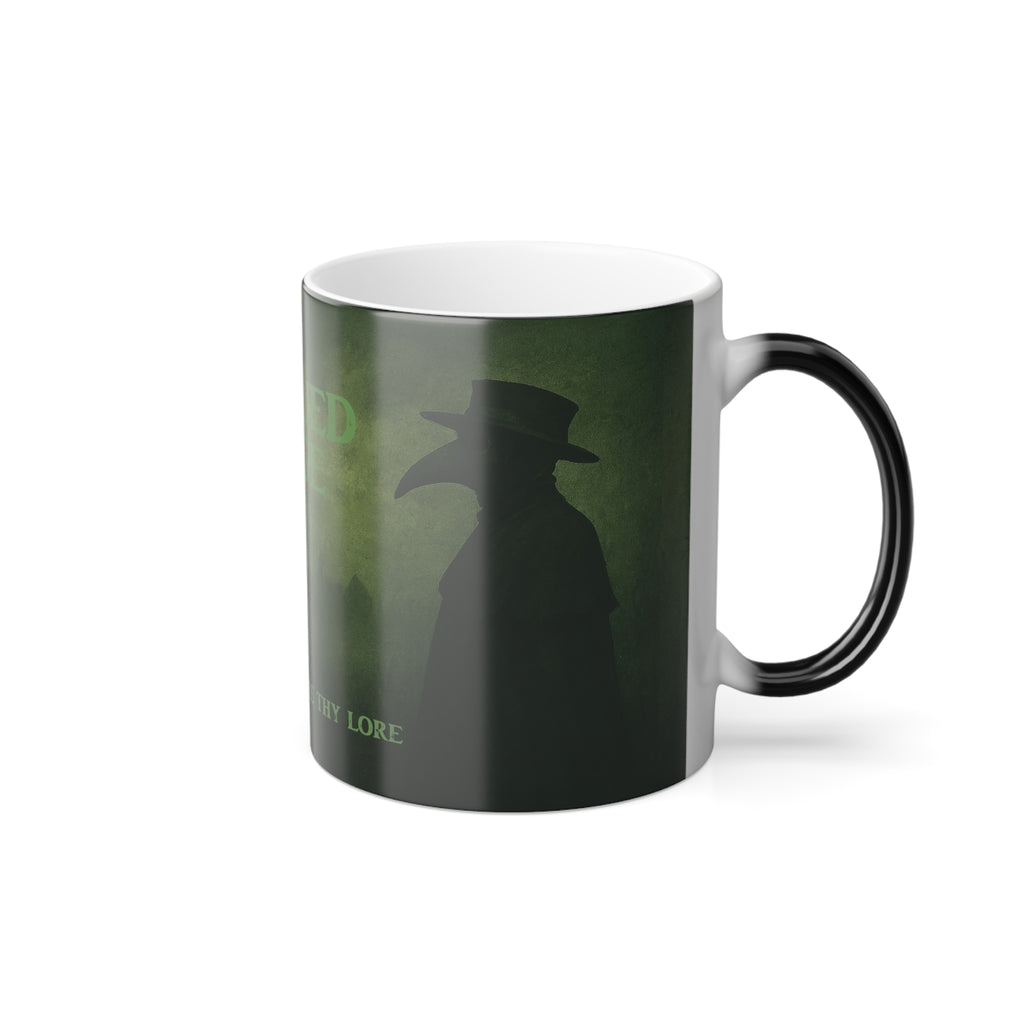 Color Morphing Mug — “The Plagued Page” Gothic Novel Heat-Change Coffee Cup