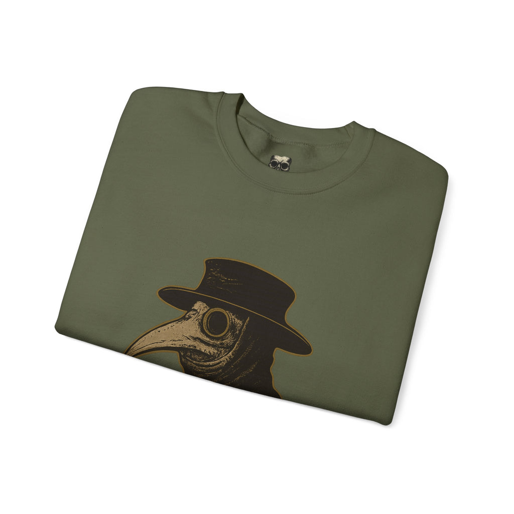 Plague Doctor Illustration Crewneck Sweatshirt | Explore Thy Lore