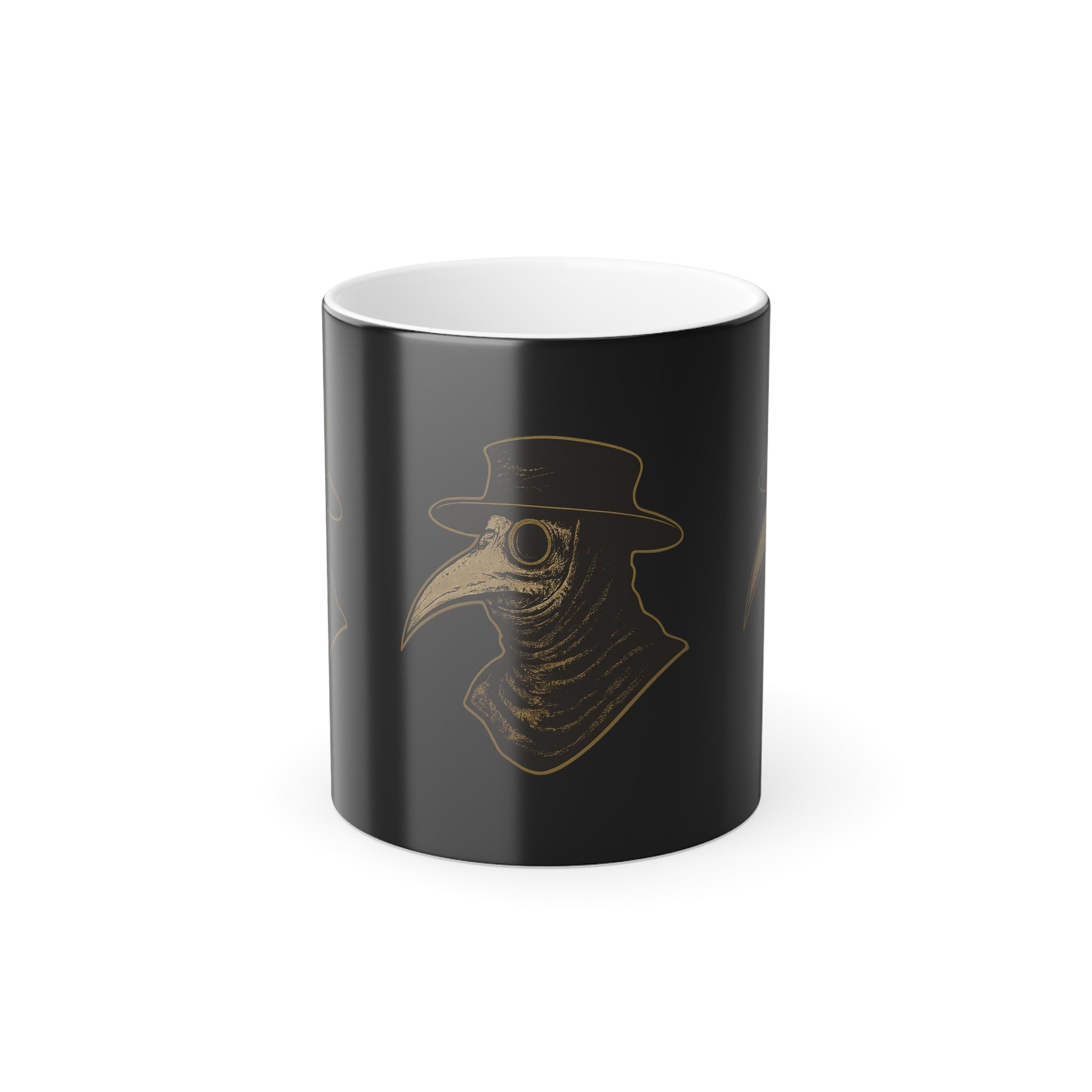 Color Morphing Mug — Vintage Plague Doctor Heat‑Reactive 11oz