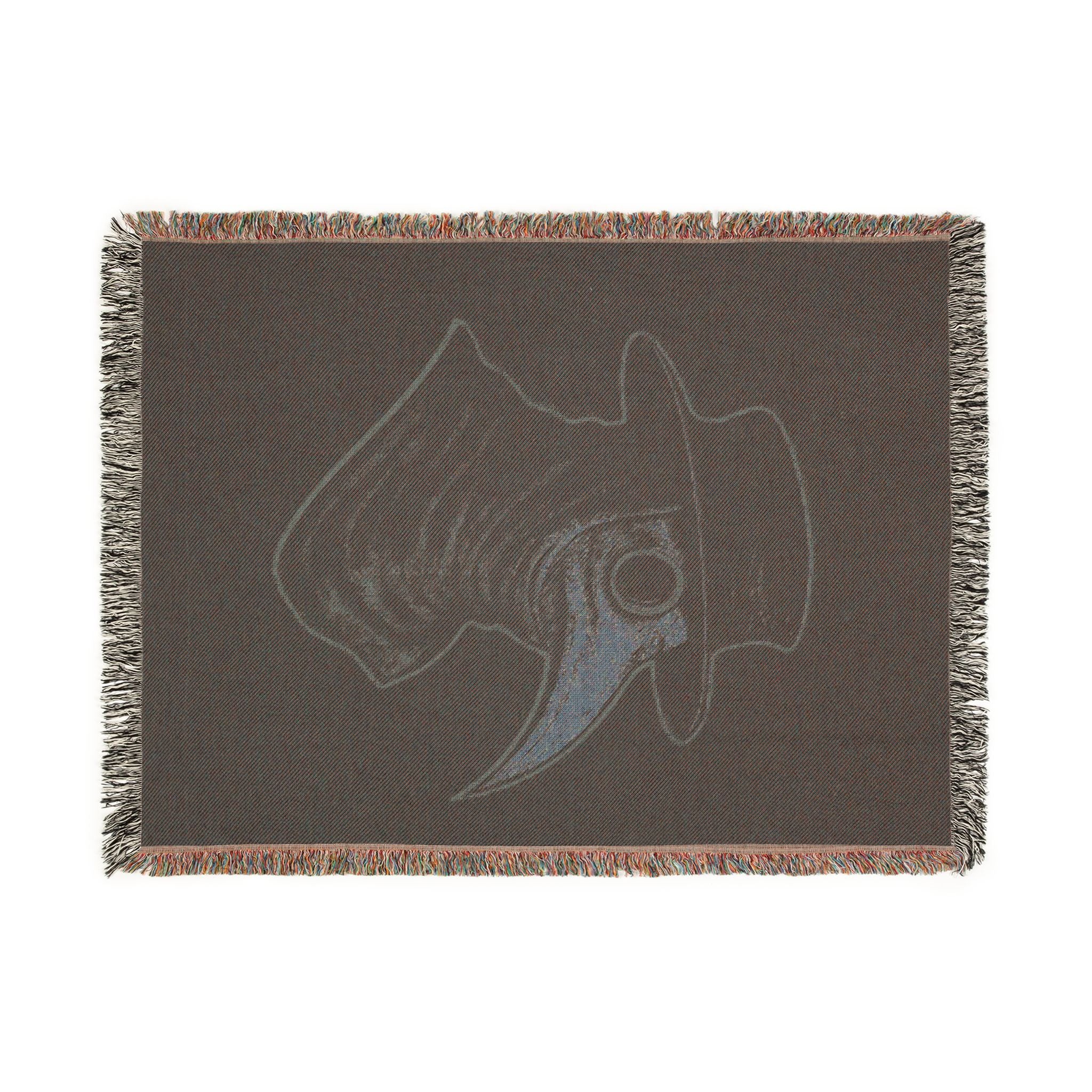 Plague Doctor Woven Blanket — Dark Decorative Throw