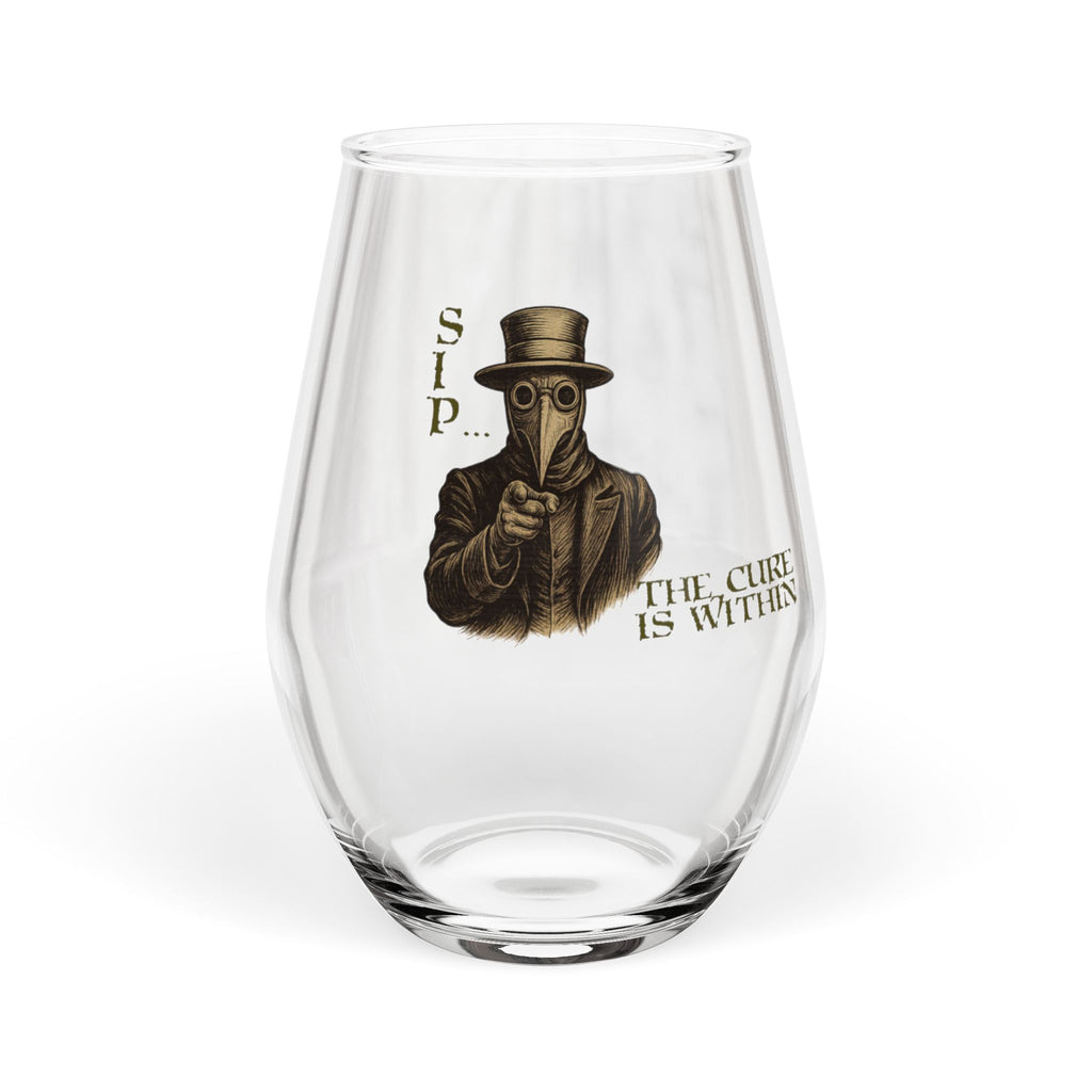 The Cure Is Within Stemless Wine Glass | 11.75oz