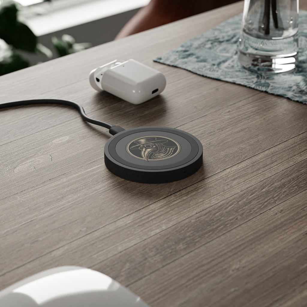 Plague Doctor Illustration Wireless Charging Pad