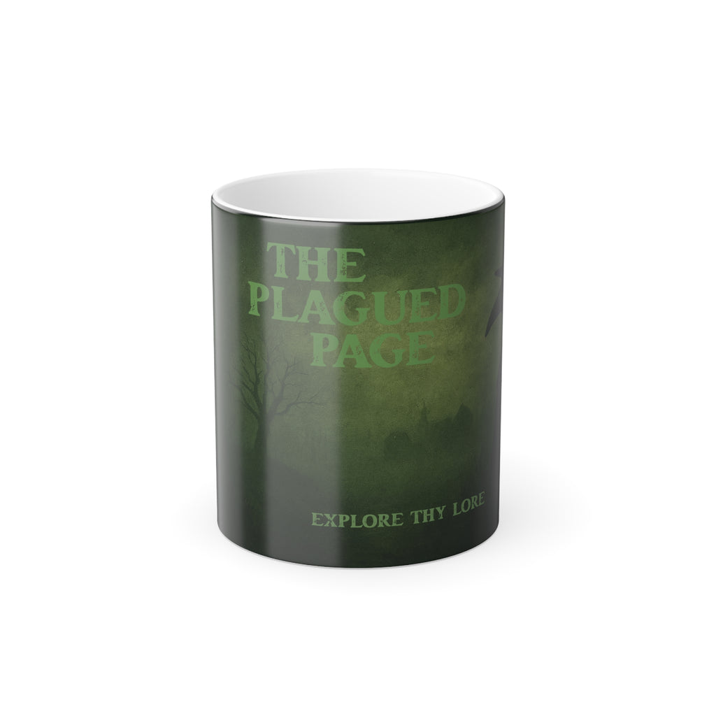 Color Morphing Mug — “The Plagued Page” Gothic Novel Heat-Change Coffee Cup