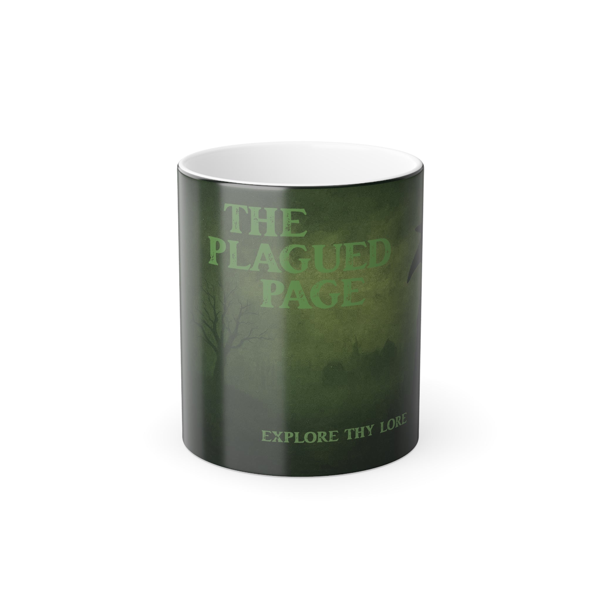 Color Morphing Mug — “The Plagued Page” Gothic Novel Heat-Change Coffee Cup