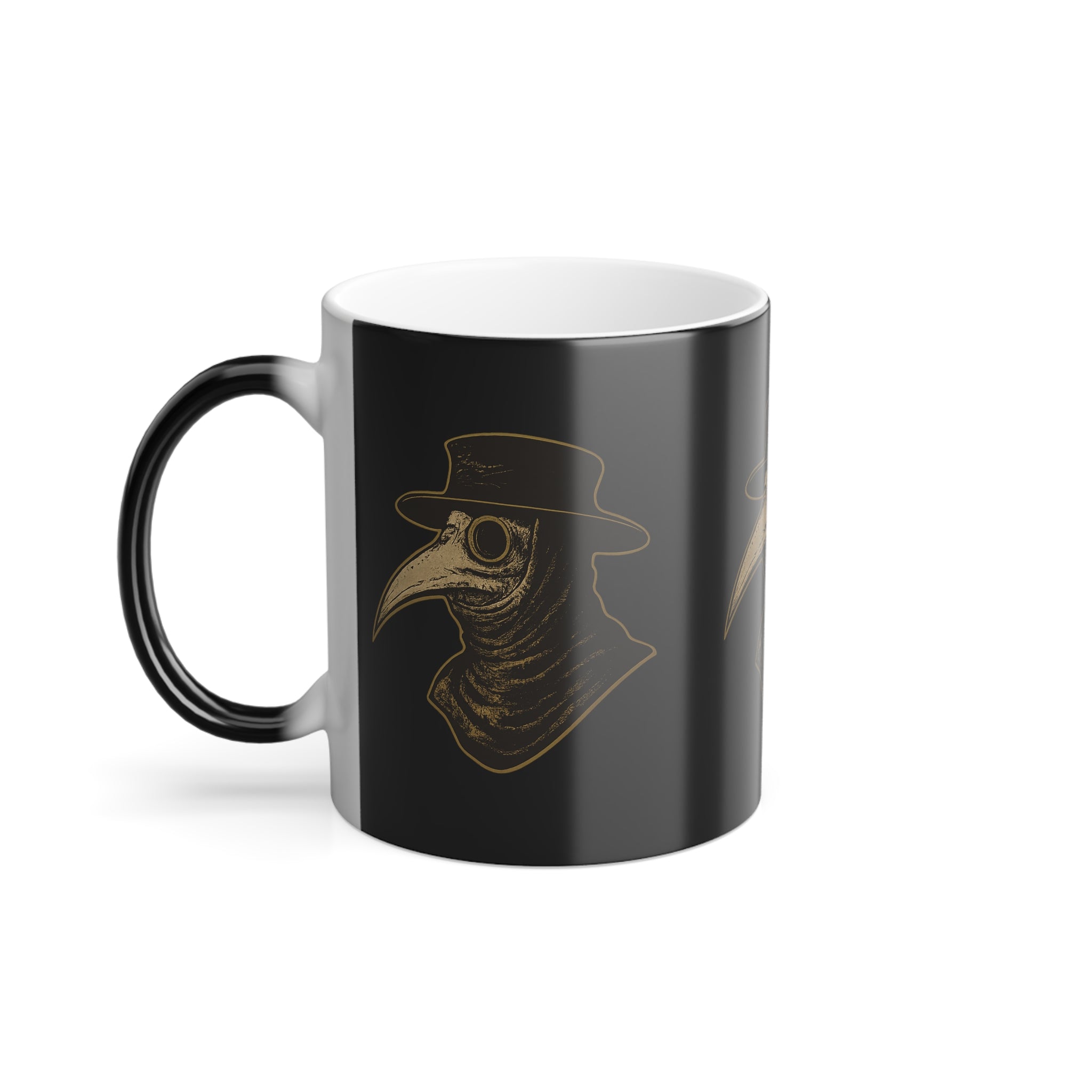 Color Morphing Mug — Vintage Plague Doctor Heat‑Reactive 11oz
