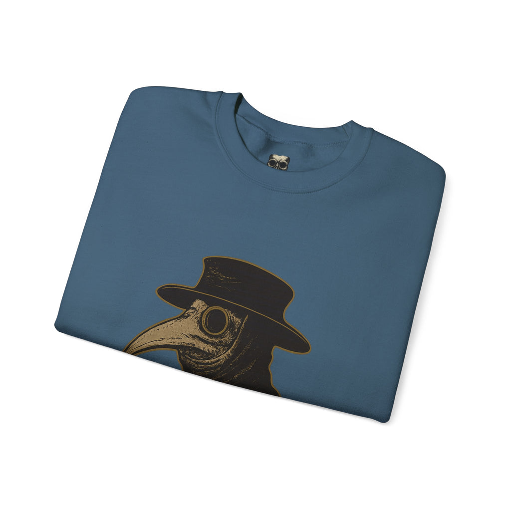 Plague Doctor Illustration Crewneck Sweatshirt | Explore Thy Lore