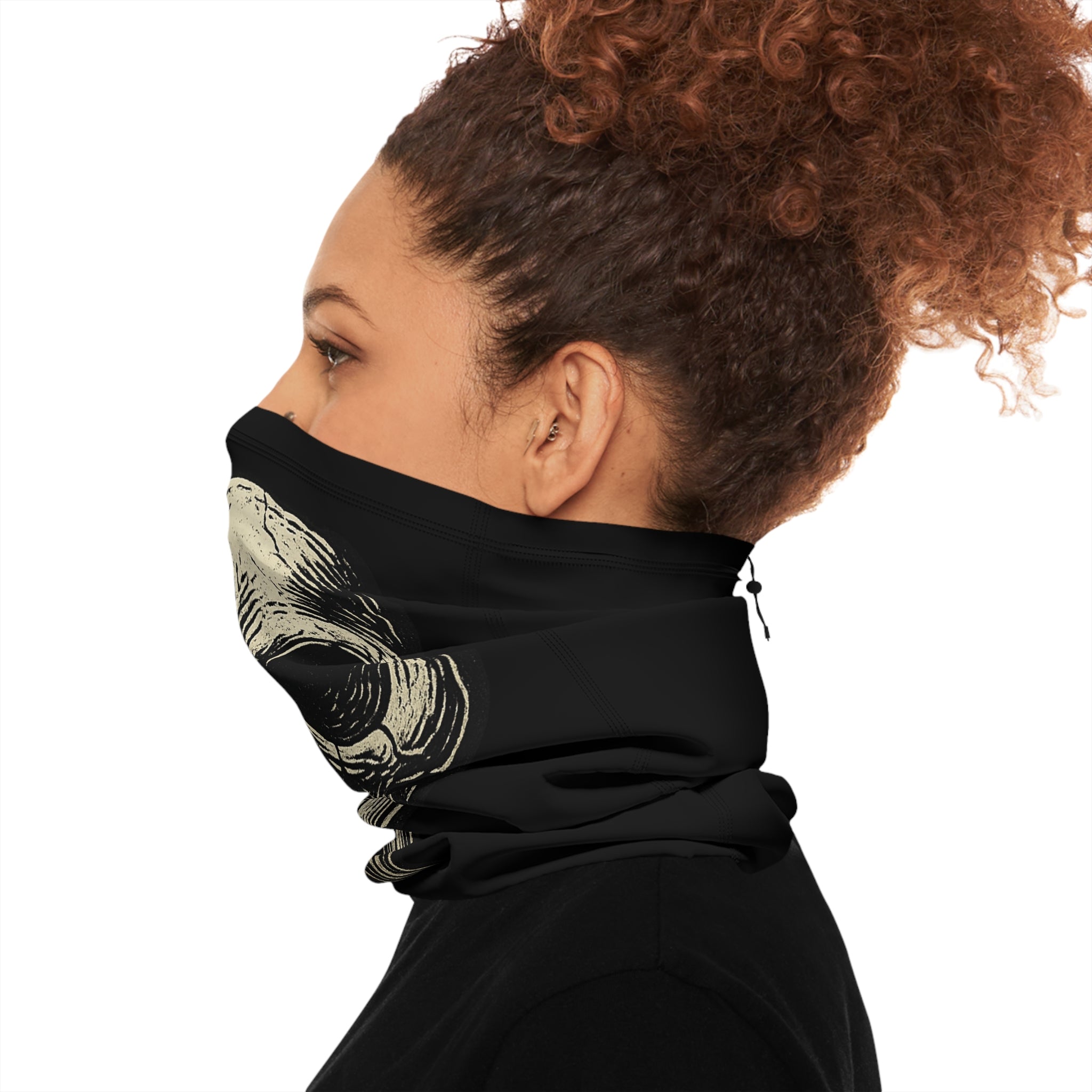 Skull Bird Beak Design Neck Gaiter