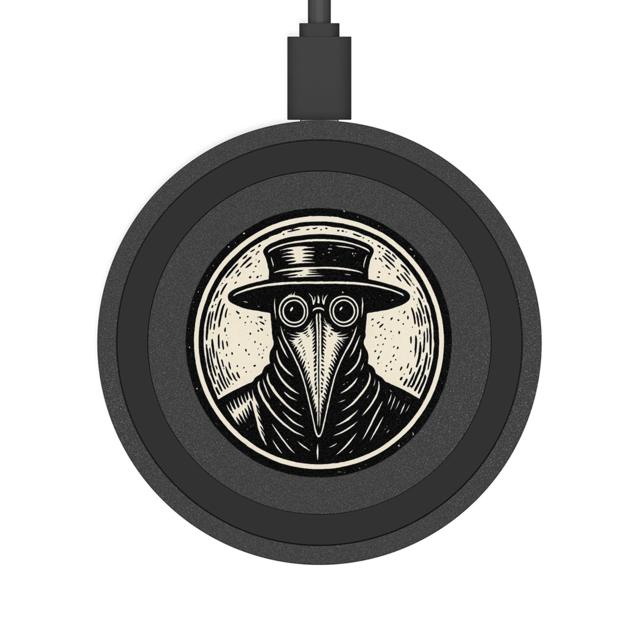 Plague Doctor Illustration Wireless Charging Pad