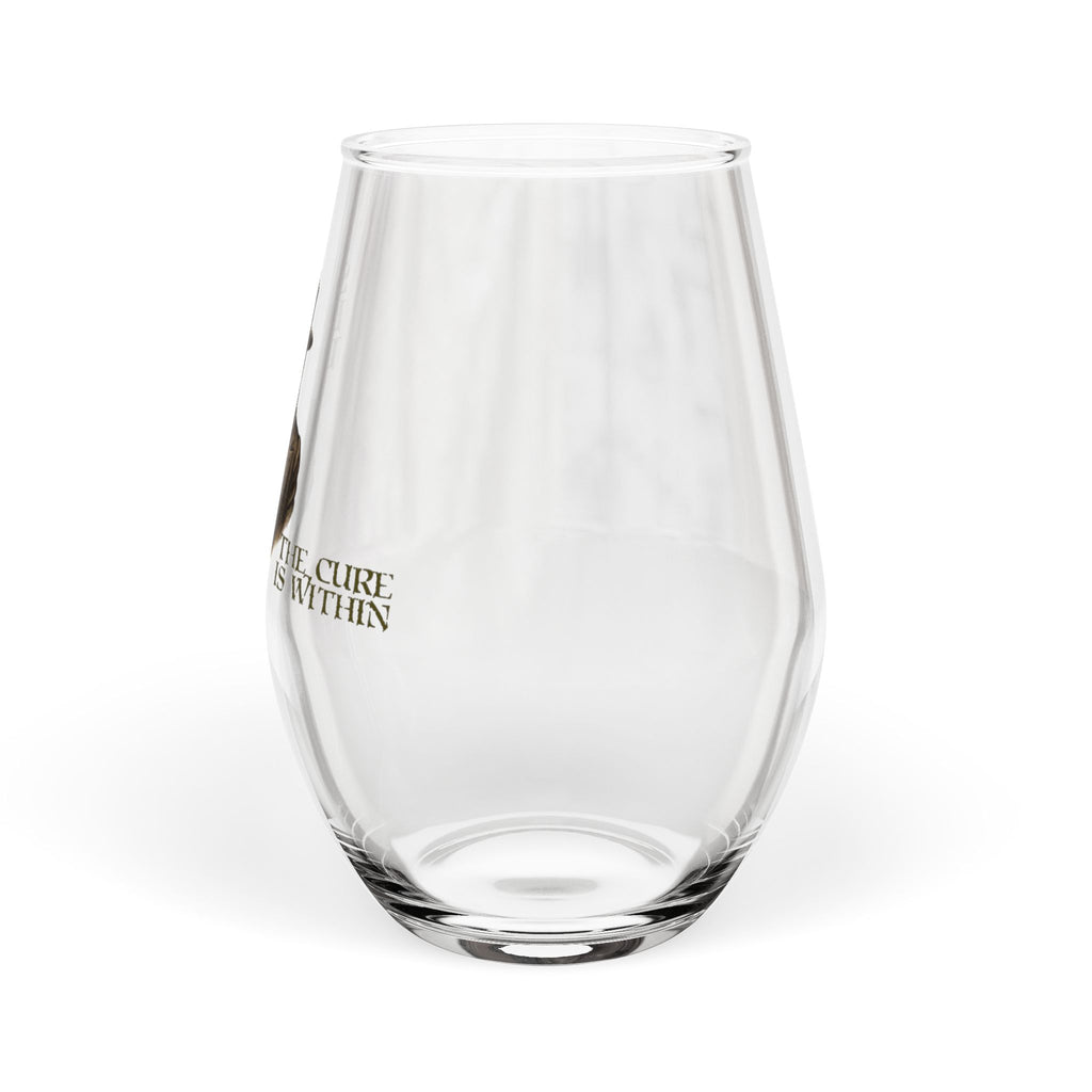 The Cure Is Within Stemless Wine Glass | 11.75oz